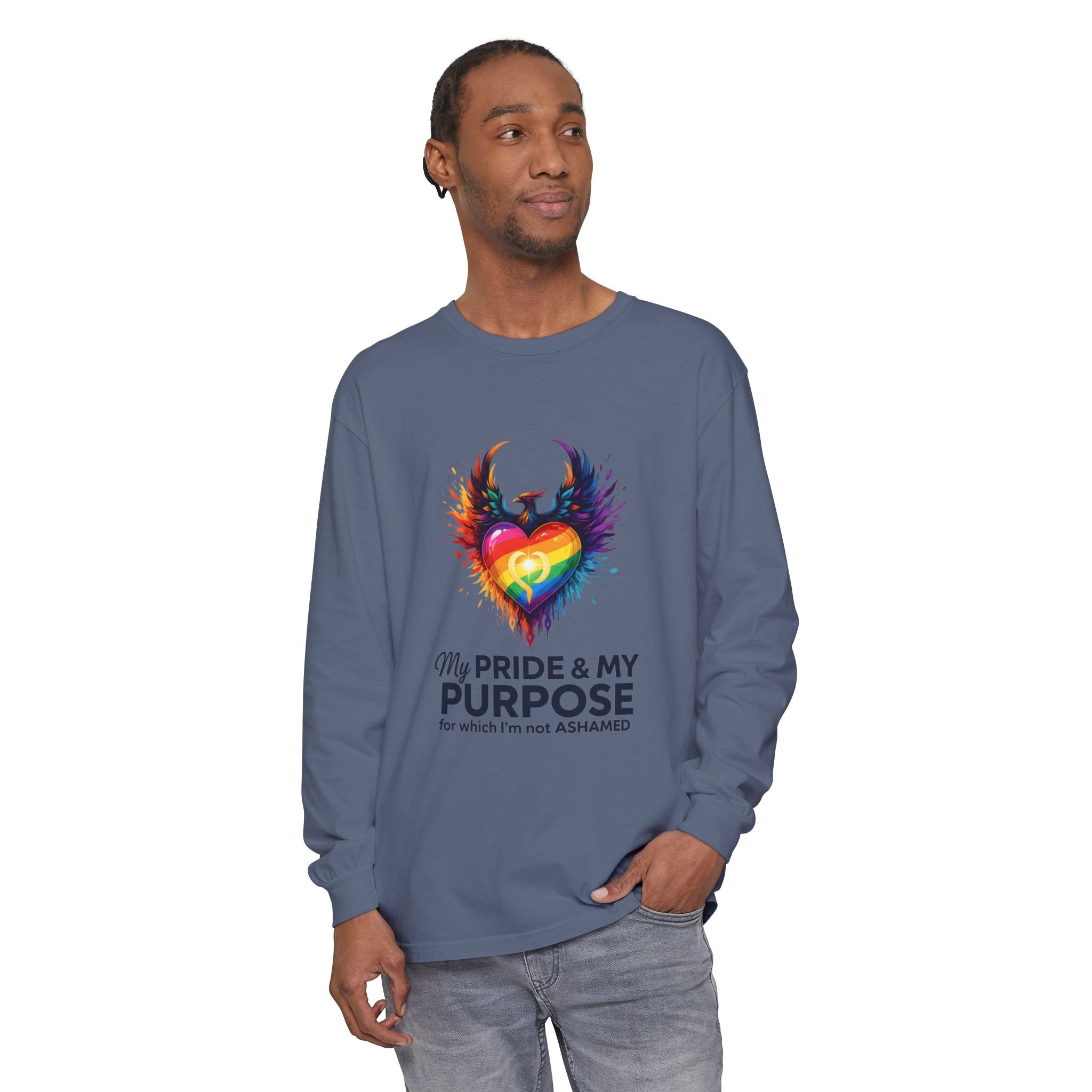 My Pride & My Purpose™ Premium Unisex Long Sleeve T-Shirt | LGBTQ+ Pride