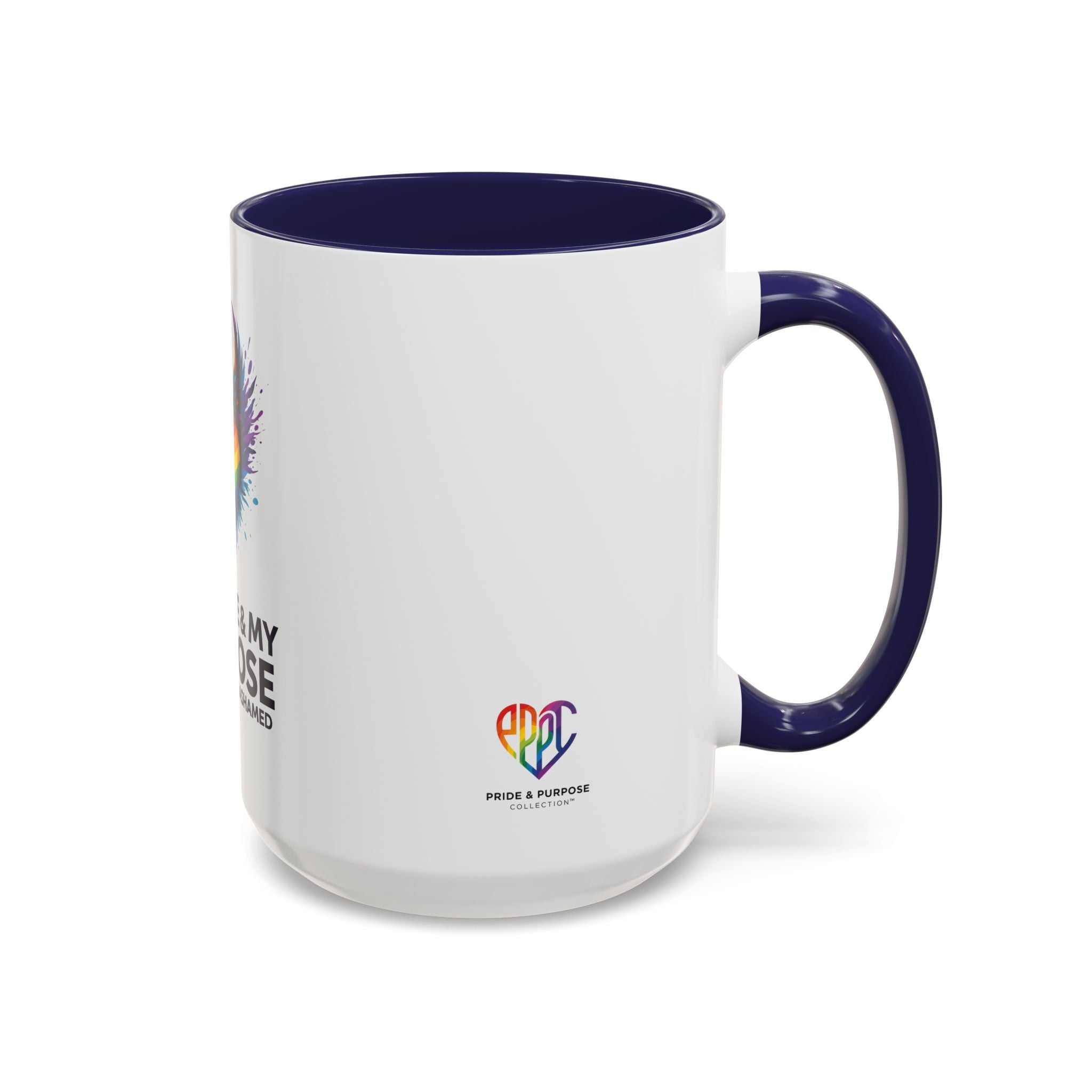 My Pride & My Purpose™ Premium Accent Coffee Mug | LGBTQ+ Pride Drinkware
