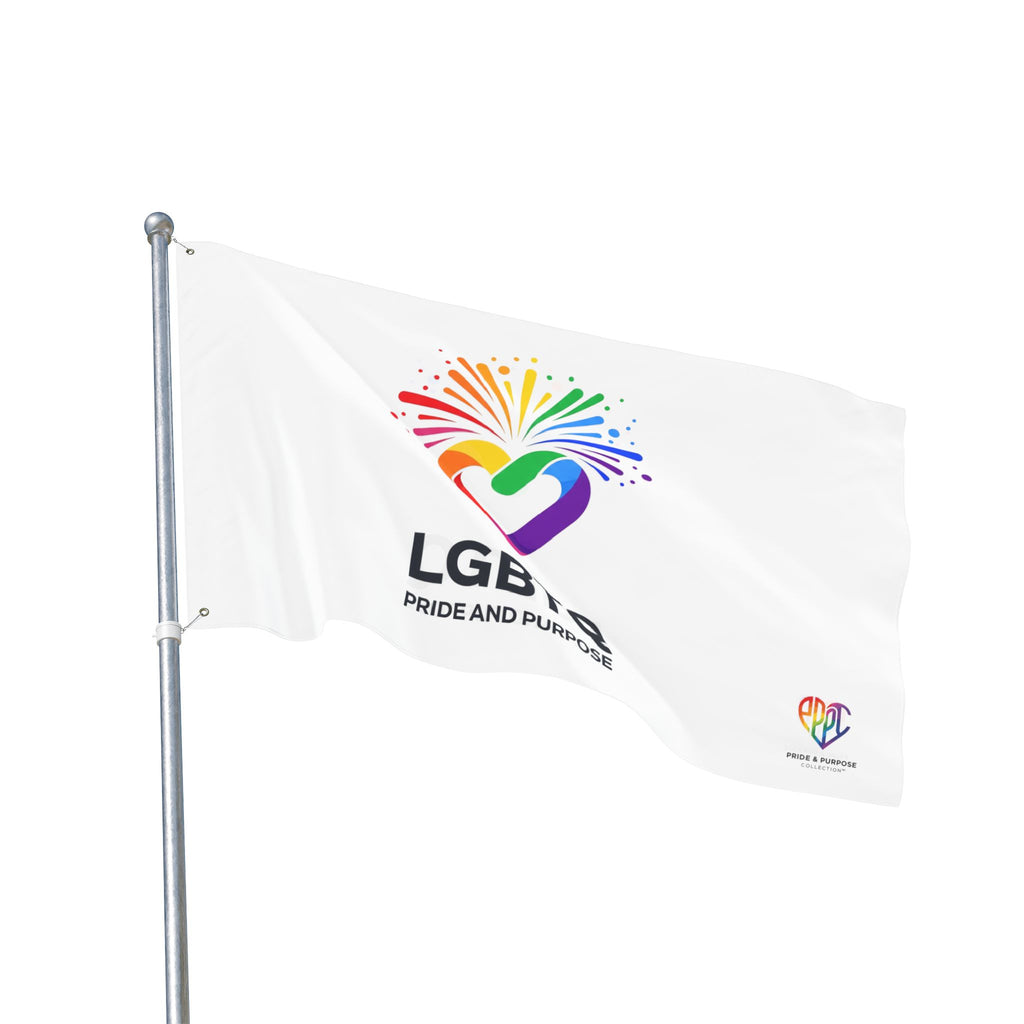 LGBTQ Pride and Purpose™ Premium Double Sided House Flag