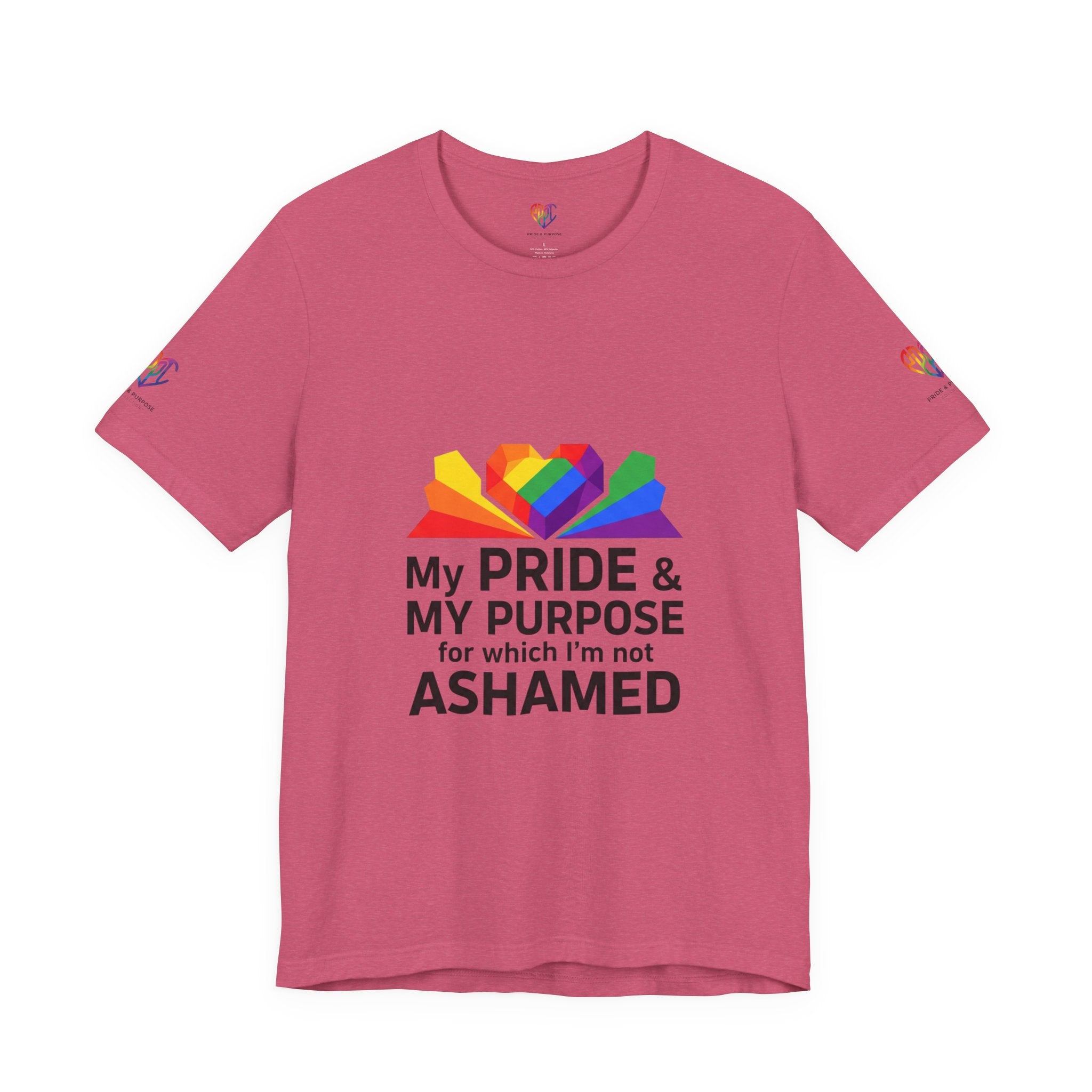 My Pride & My Purpose™ Heavyweight Unisex Tee | LGBTQ+ Pride