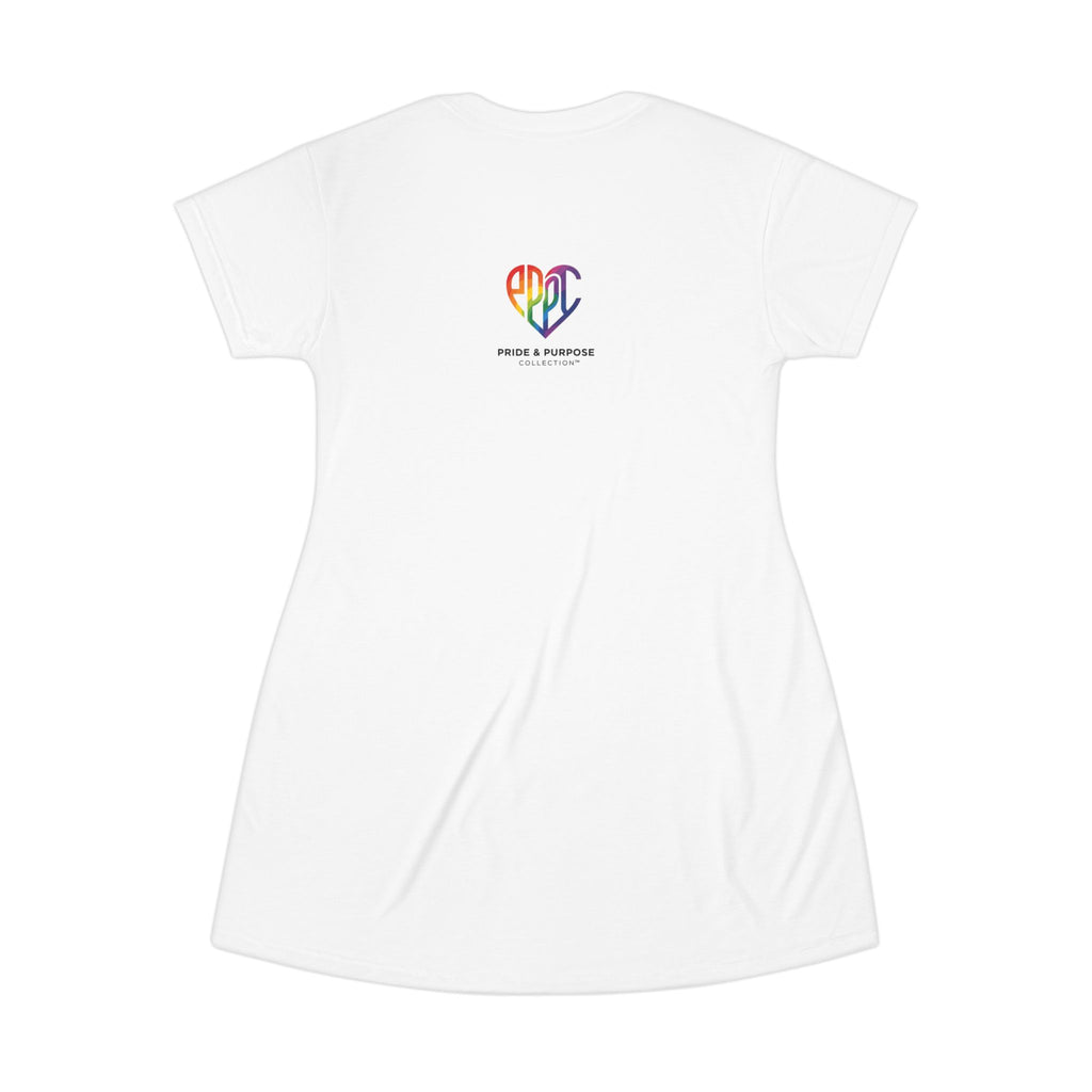 Naturally Prideful™ Premium T-Shirt Dress | Pride Affirmation