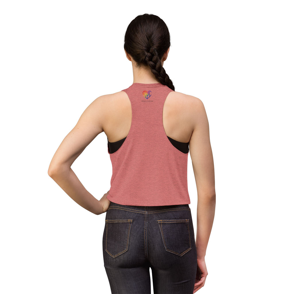 I Am Prideful Pressure™ Women's Festival Crop Tank | LGBTQ+ Pride Apparel