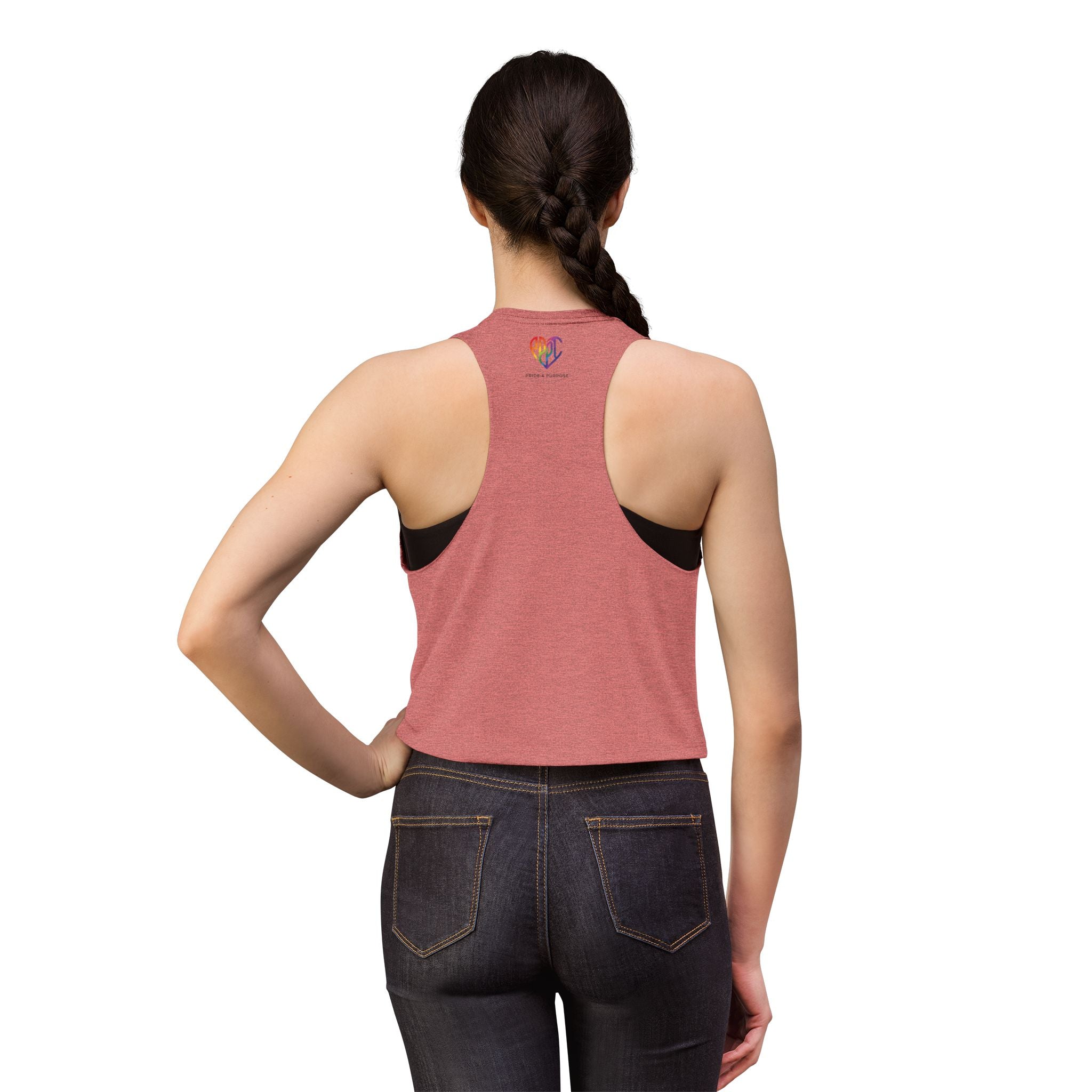 I Am Prideful Pressure™ Women's Festival Crop Tank | LGBTQ+ Pride Apparel