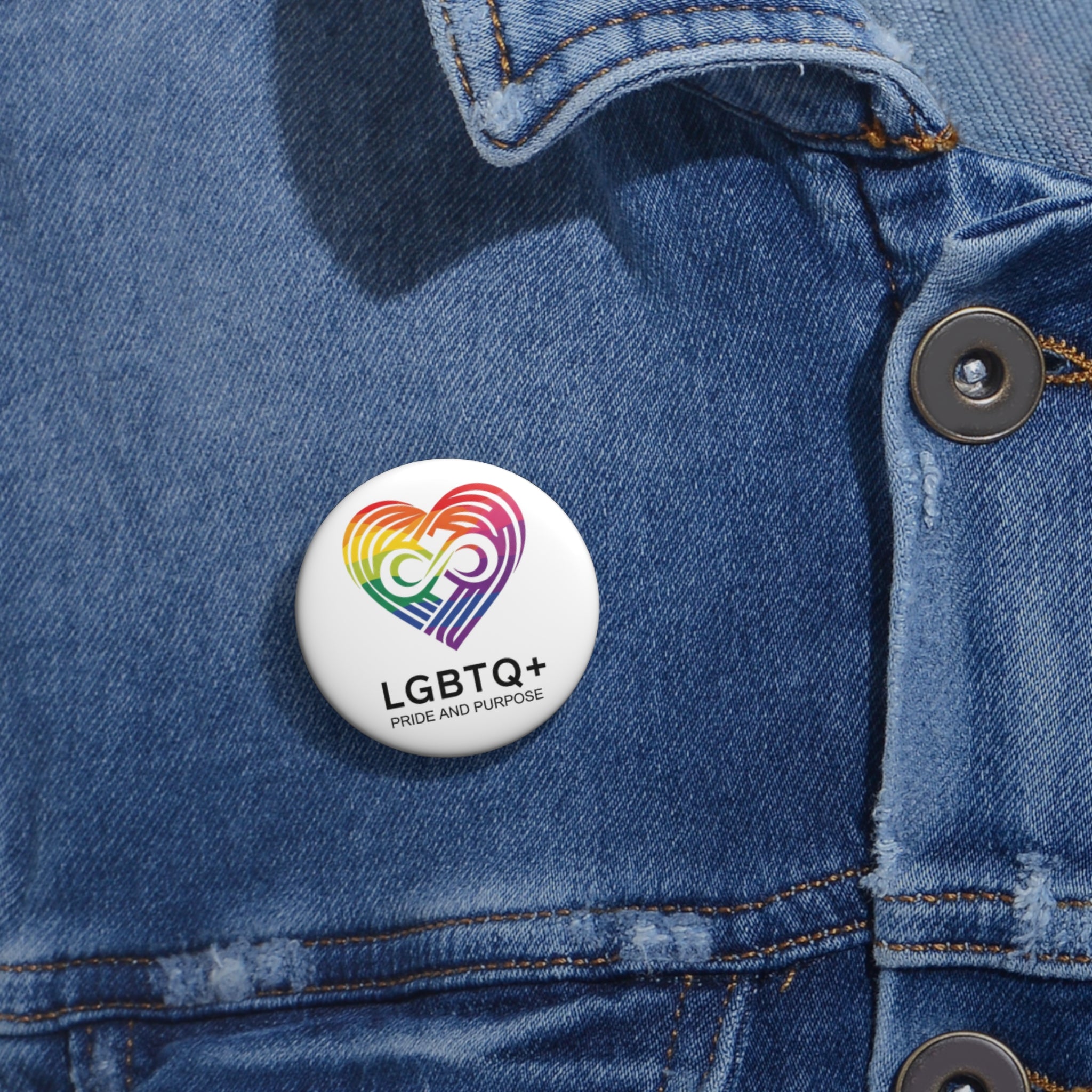 Pride & Purpose™ Heart Logo Pin Button