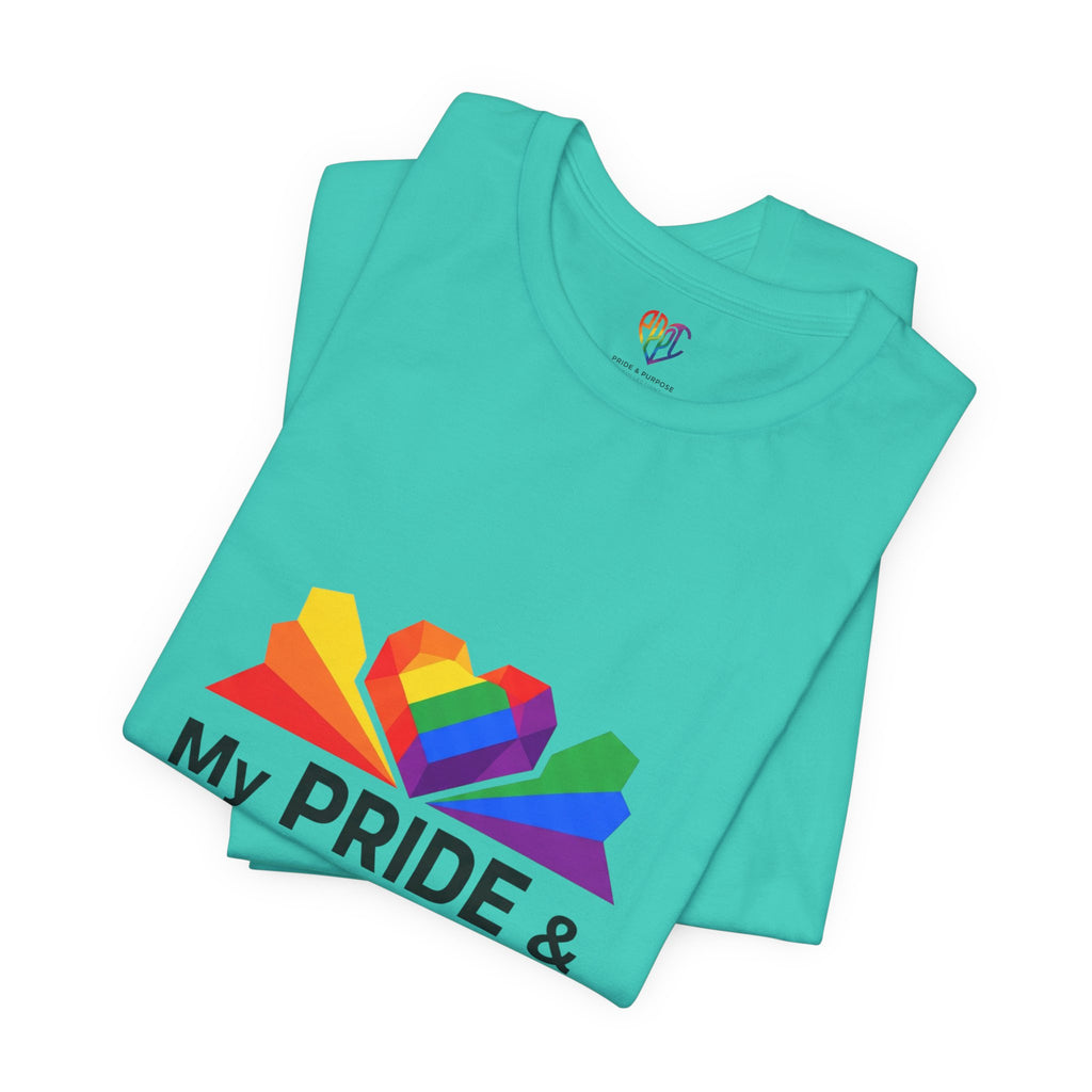 My Pride & My Purpose™ Heavyweight Unisex Tee | LGBTQ+ Pride