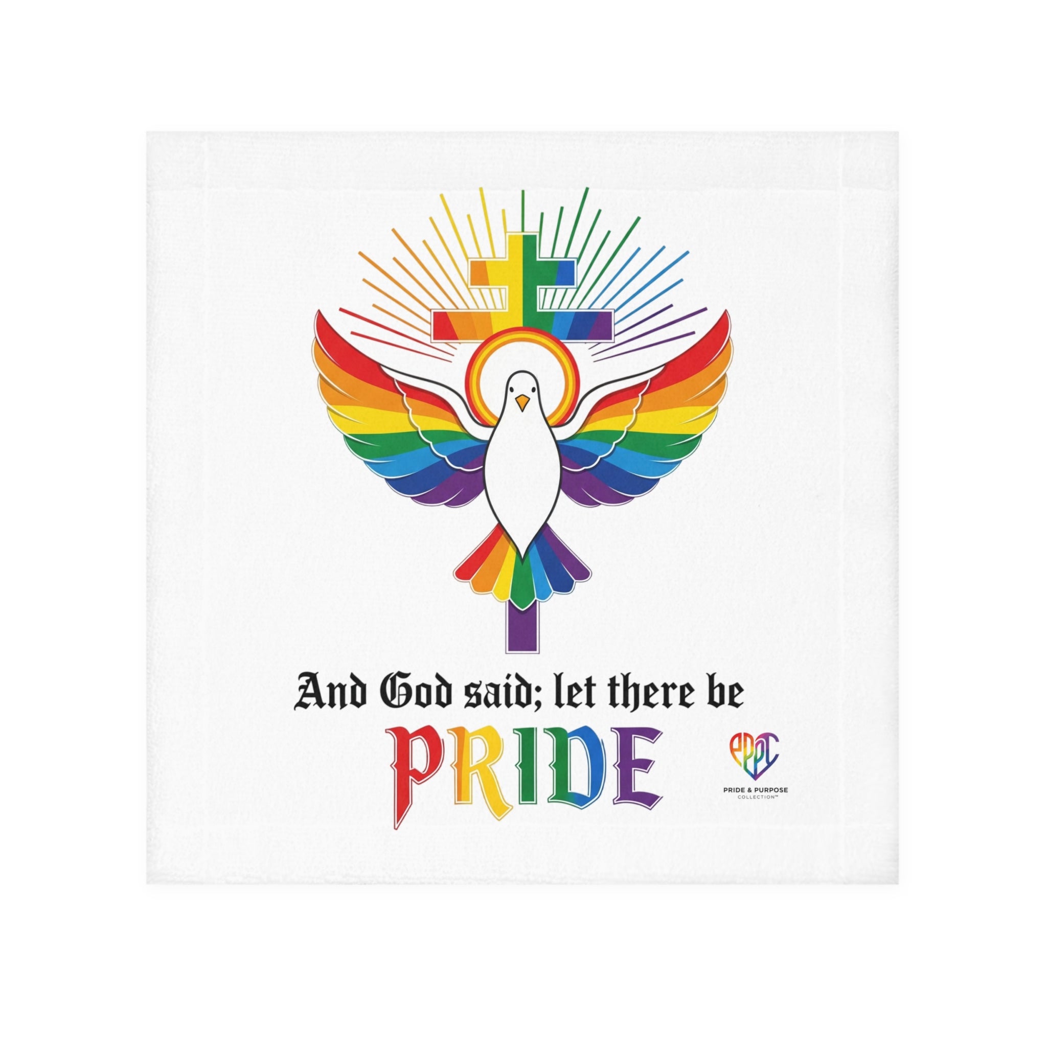 And God Said; Let There Be Pride™ Premium Face Towel