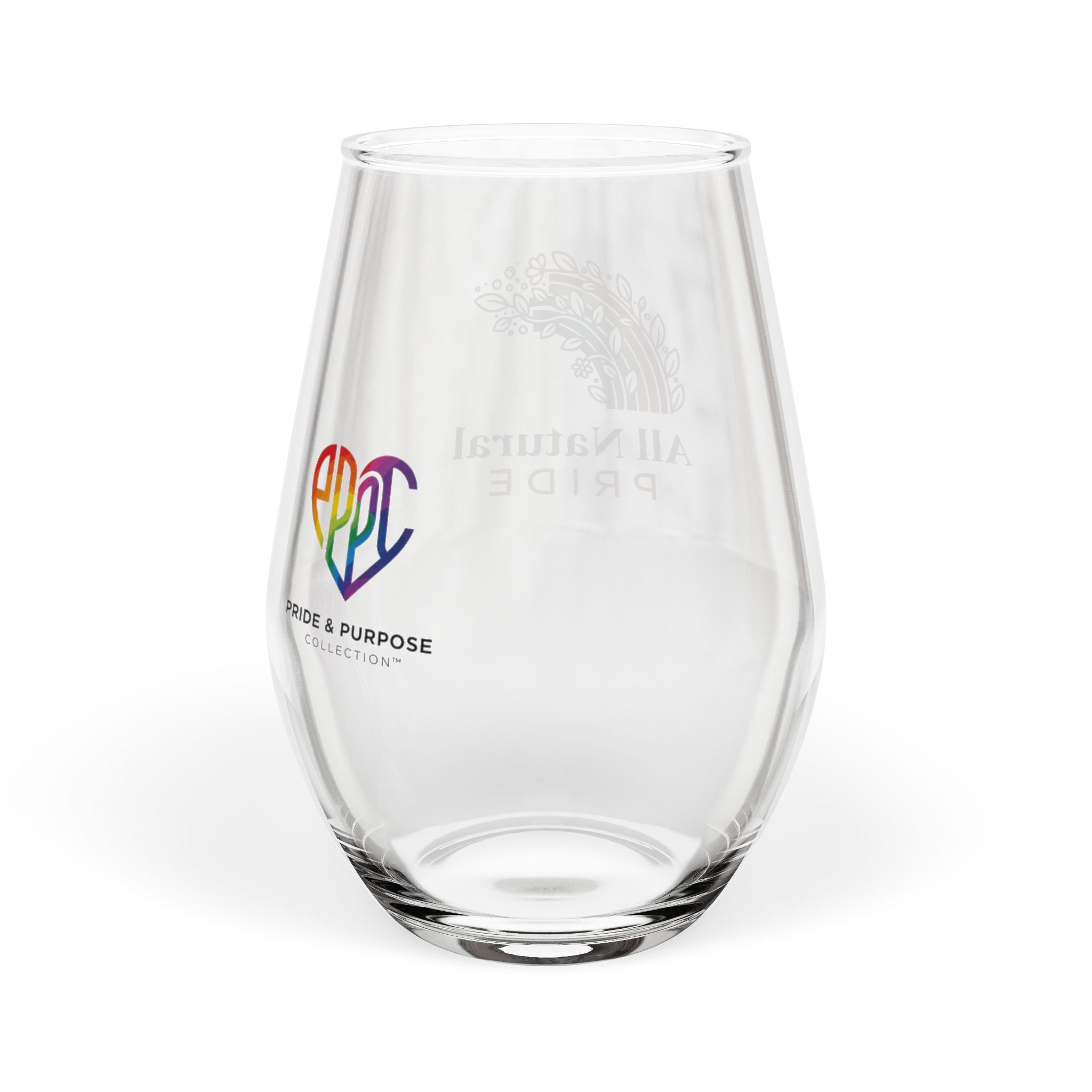 All Natural Pride™ Premium Stemless Wine Glass