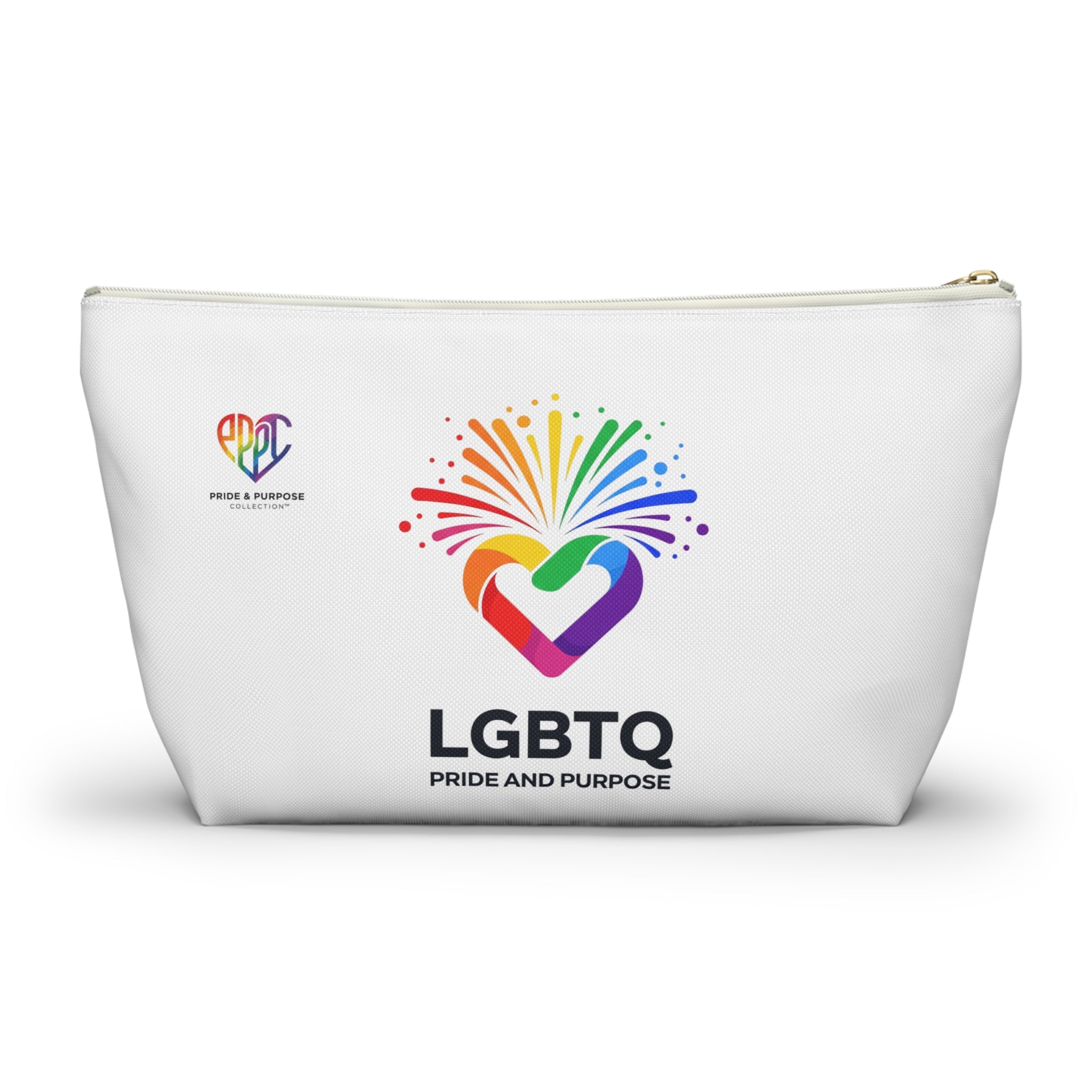 Pride & Purpose LGBTQ+ Celebration Heart Travel Pouch