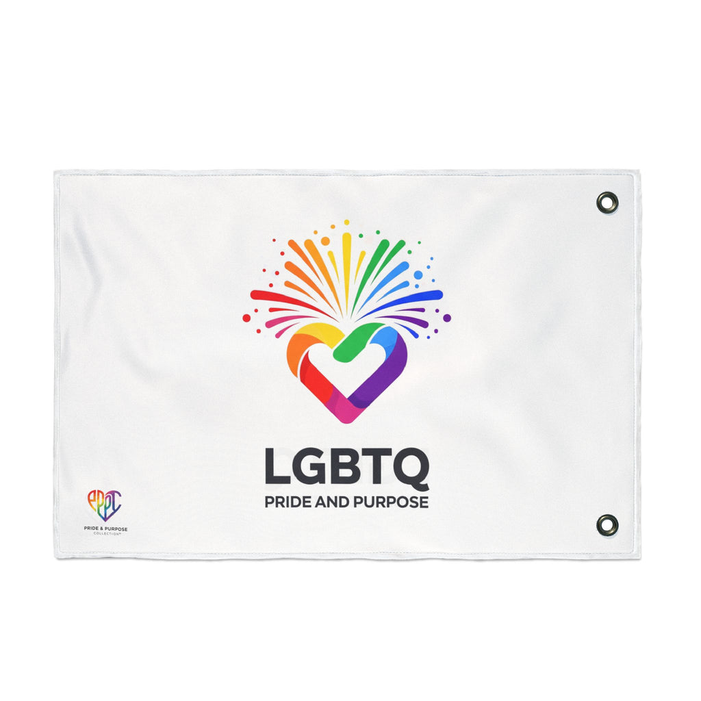LGBTQ Pride and Purpose™ Premium Double Sided House Flag