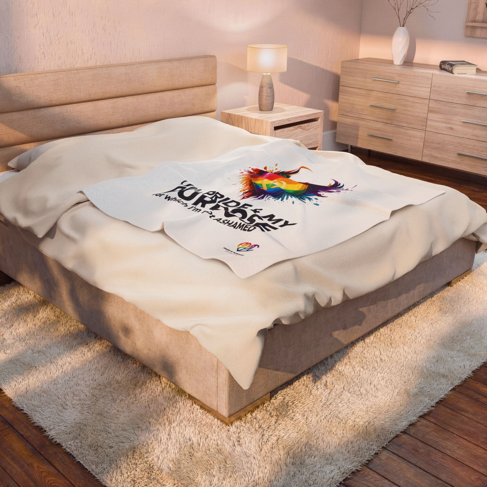 My Pride & My Purpose™ Premium Throw Blanket | LGBTQ+ Pride