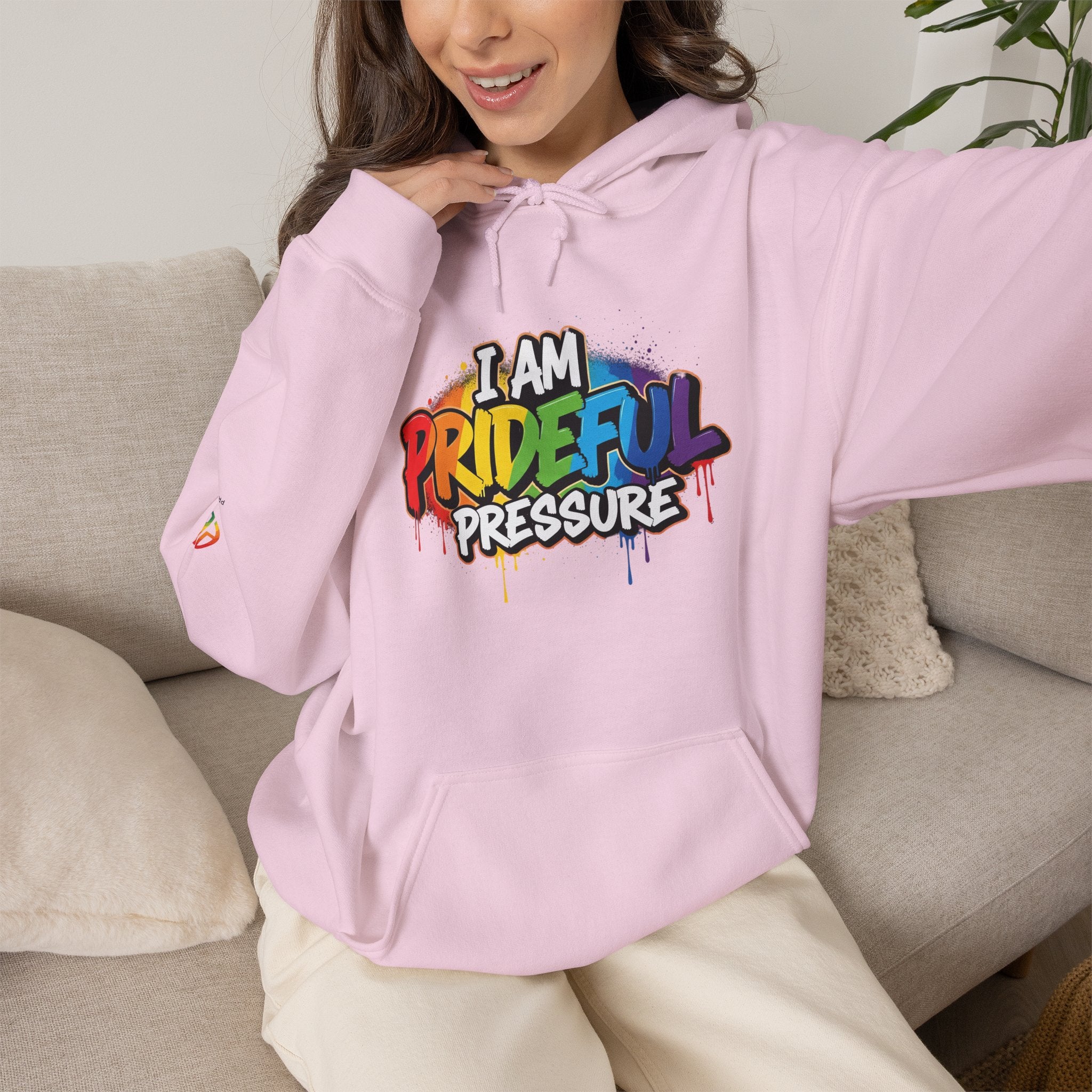 I Am Prideful Pressure™ Premium Unisex Hoodie | LGBTQ+ Pride Affirmation