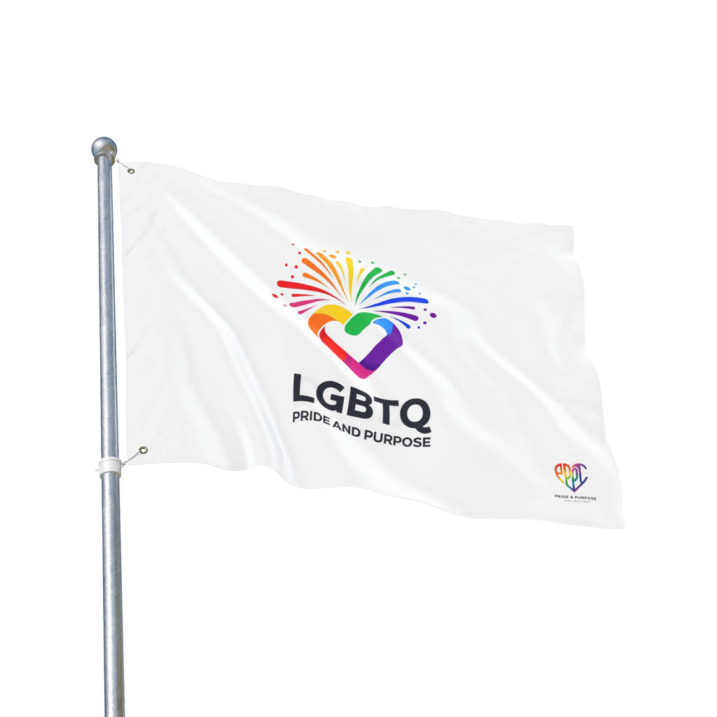 LGBTQ Pride and Purpose™ Premium Double Sided House Flag