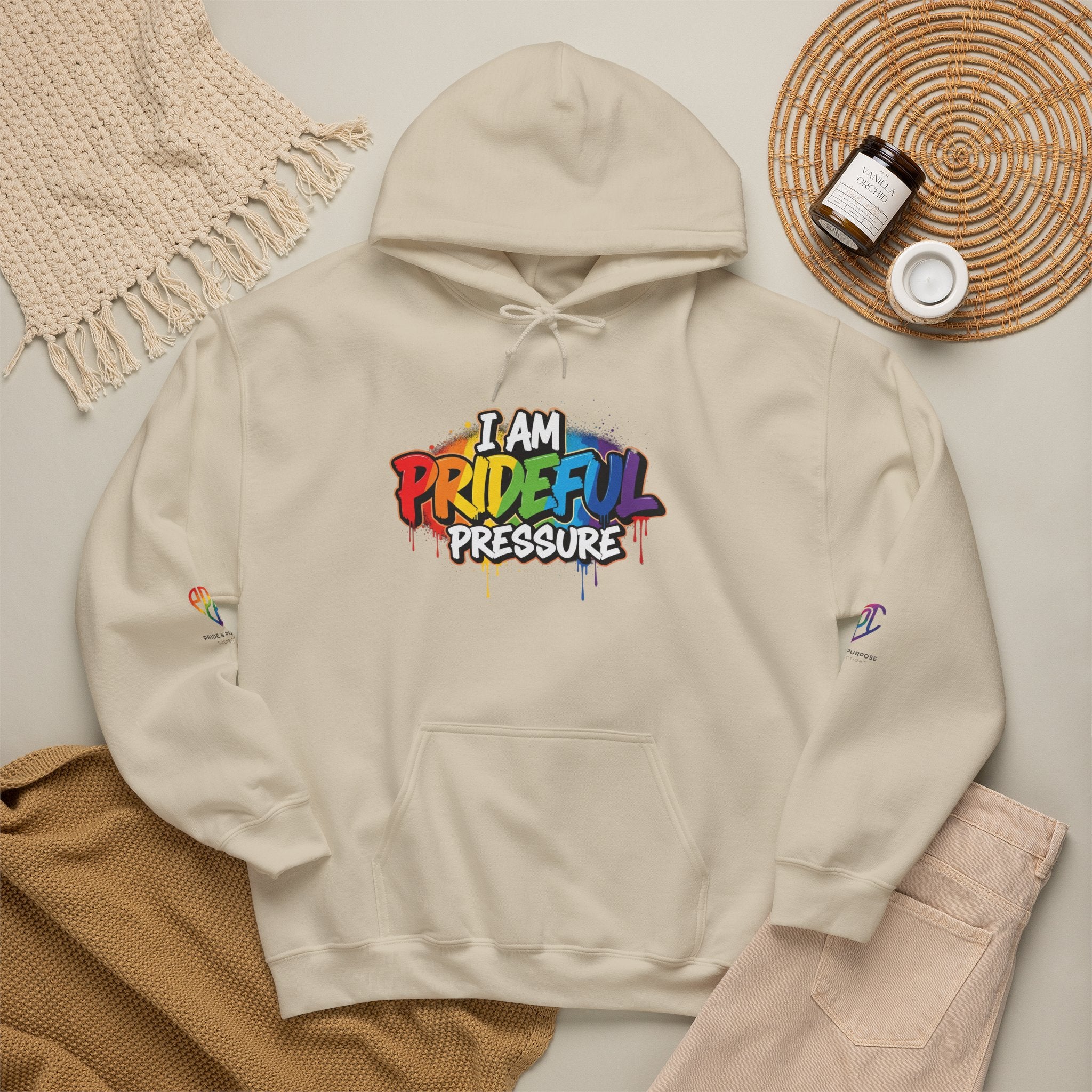 I Am Prideful Pressure™ Premium Unisex Hoodie | LGBTQ+ Pride Affirmation