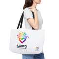 LGBTQ+ Pride & Purpose Fireworks Heart Premium Oversized Tote Bag