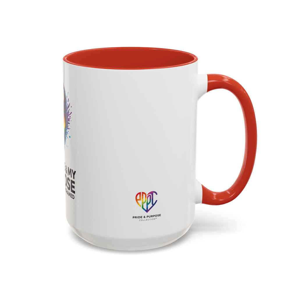 My Pride & My Purpose™ Premium Accent Coffee Mug | LGBTQ+ Pride Drinkware
