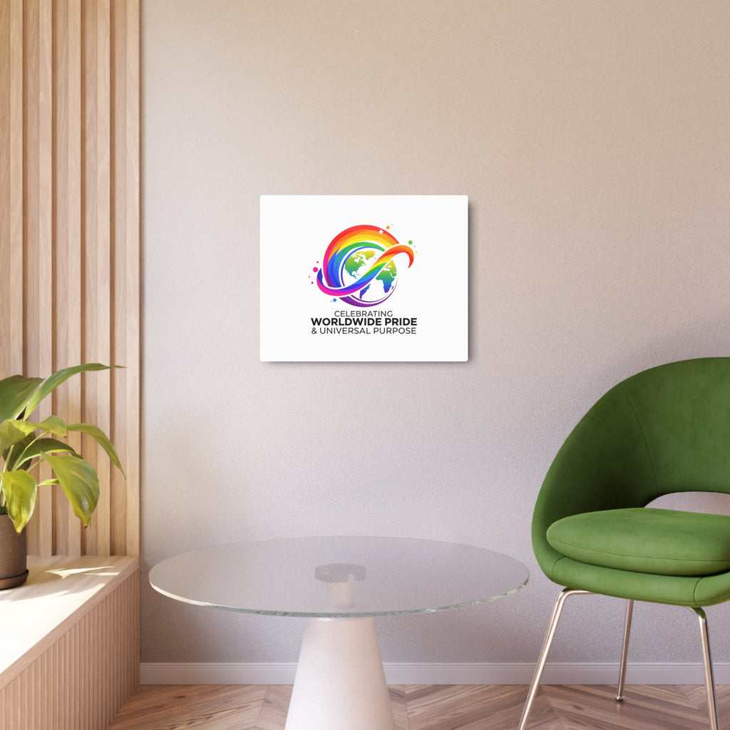 Celebrating Worldwide Pride™ Premium Metal Sign | Pride Affirmation