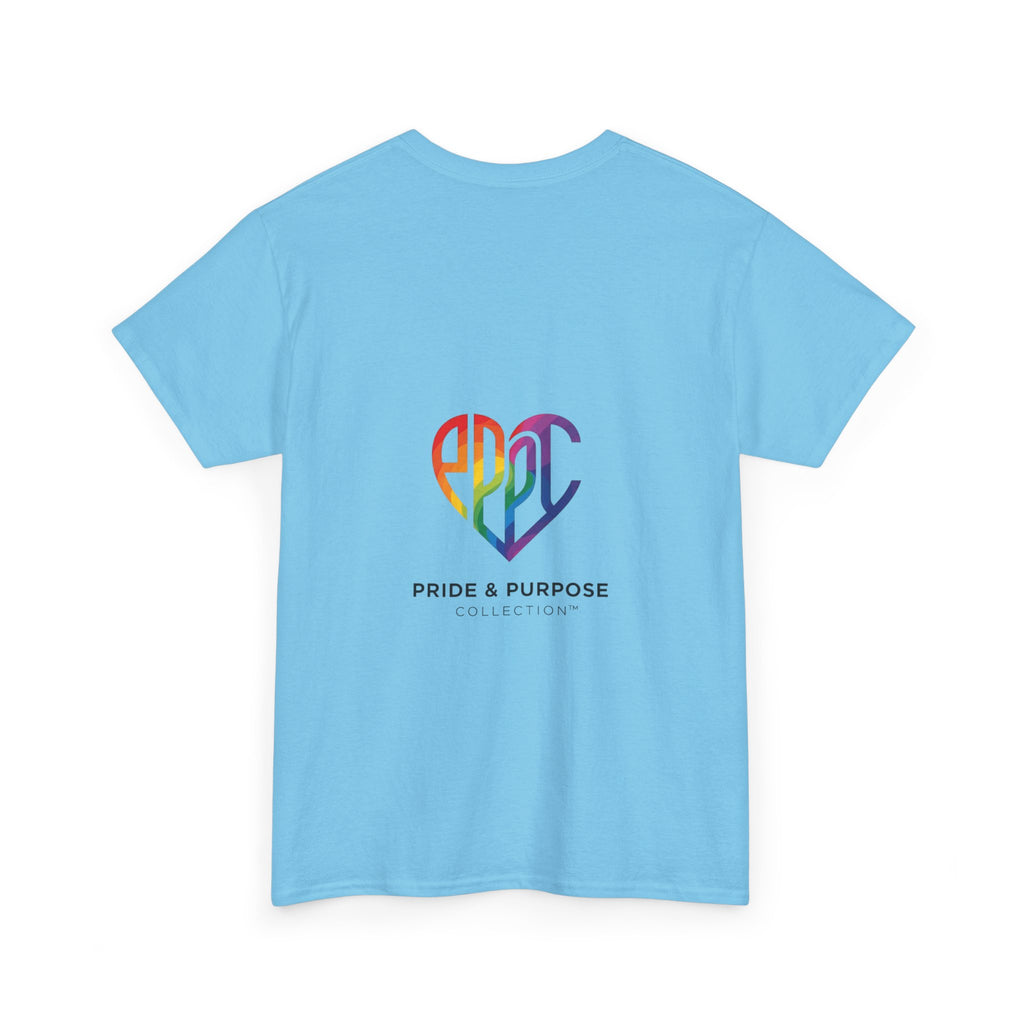My Pride & My Purpose™ Phoenix Heart Heavy Cotton T-Shirt | LGBTQ+ Pride