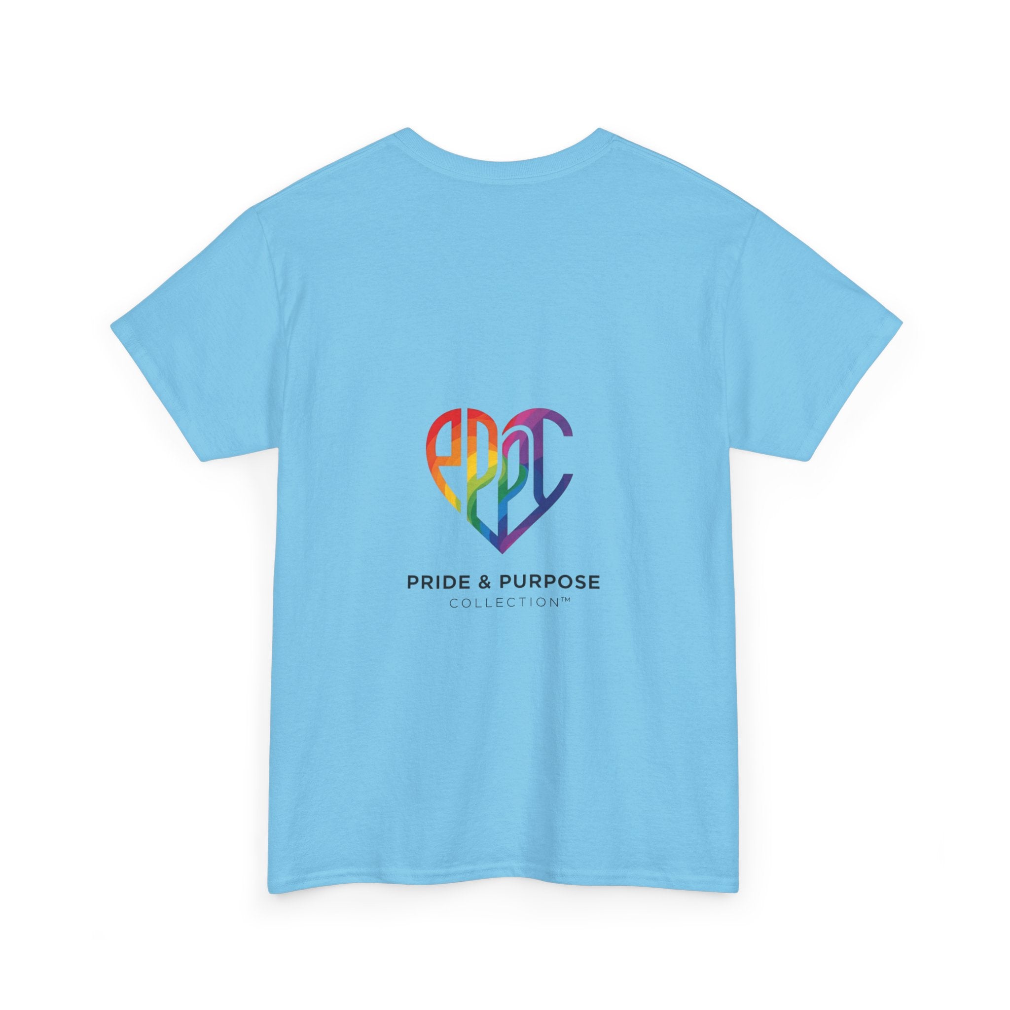 My Pride & My Purpose™ Phoenix Heart Heavy Cotton T-Shirt | LGBTQ+ Pride