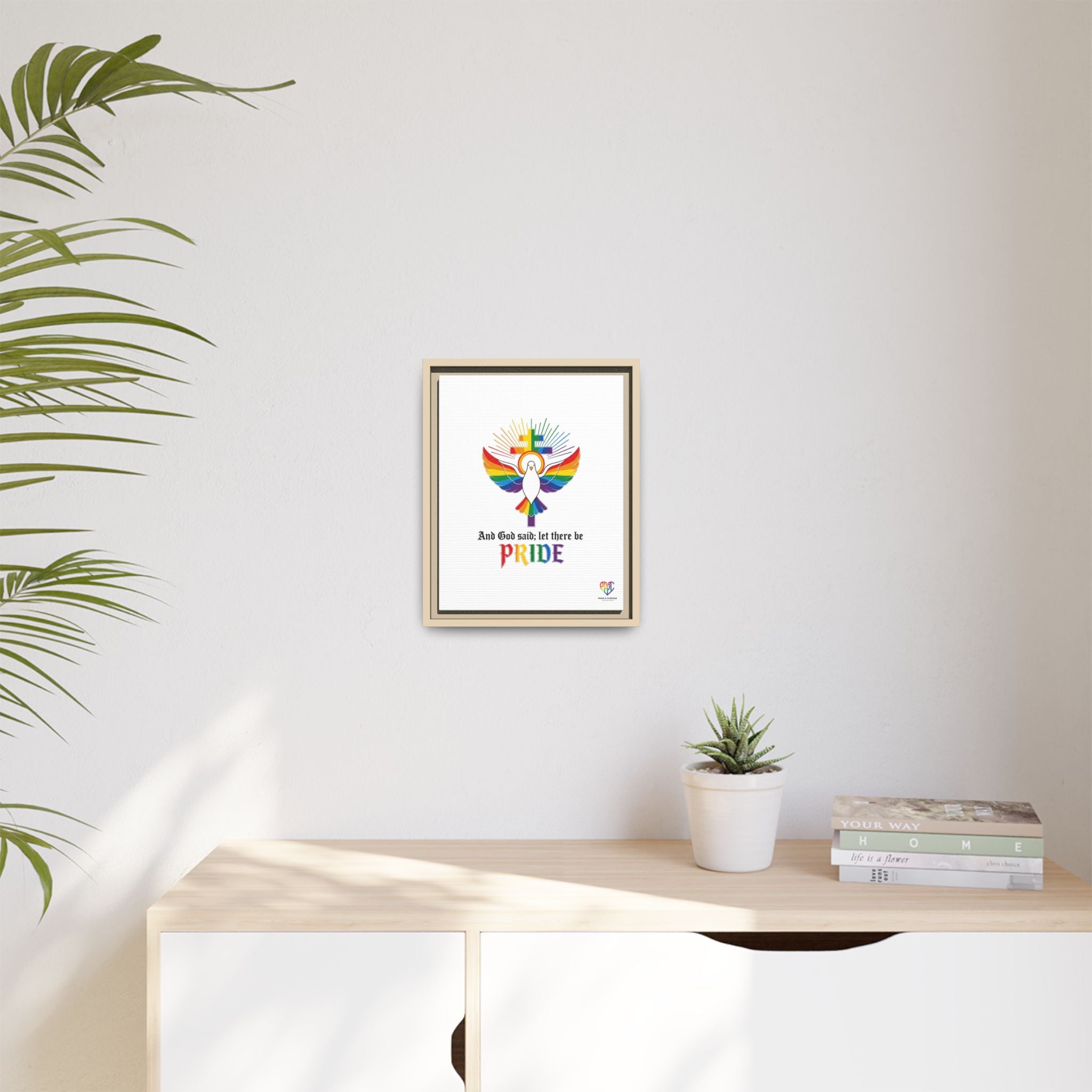 And God Said; Let There Be Pride™ Framed Matte Canvas