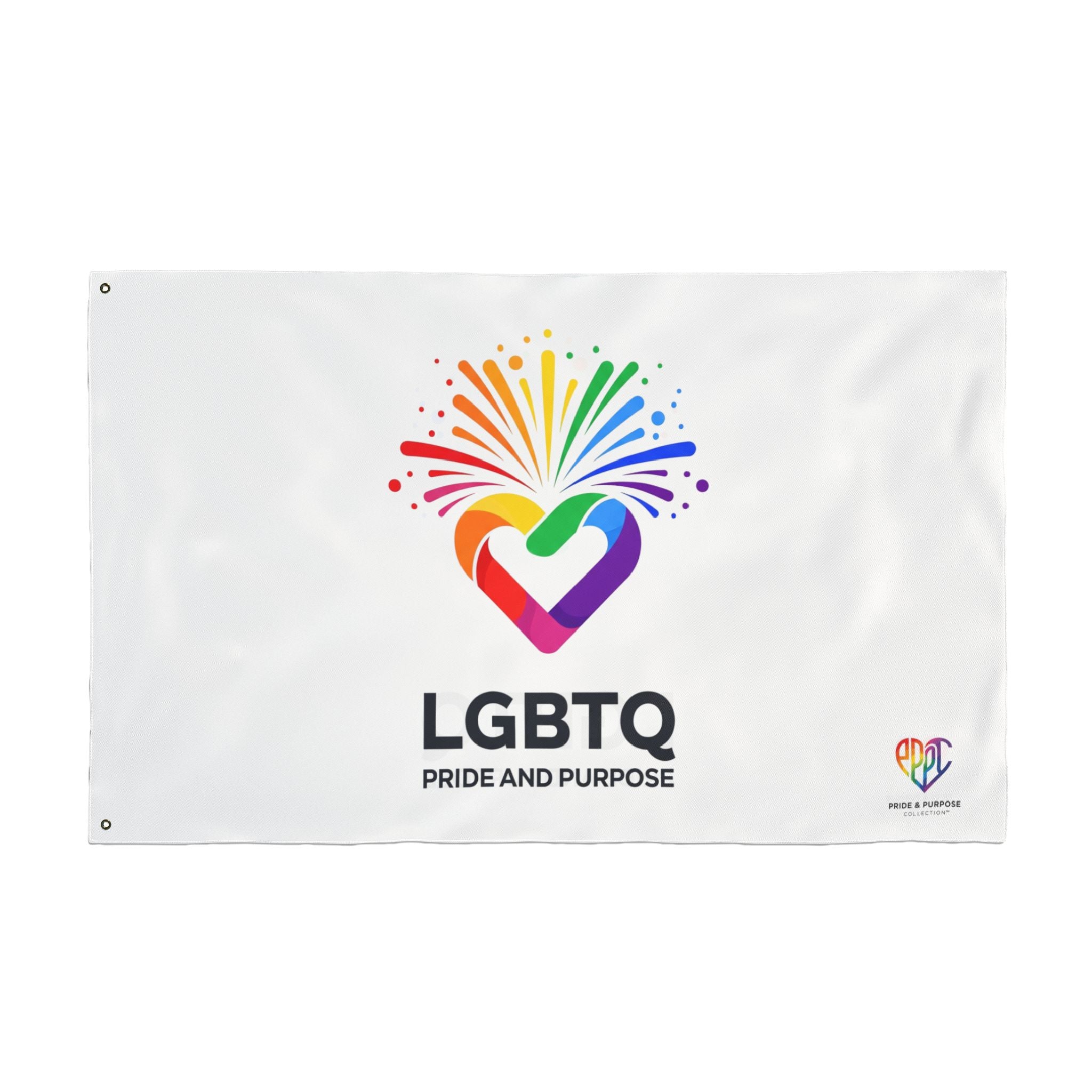 LGBTQ Pride and Purpose™ Premium Double Sided House Flag