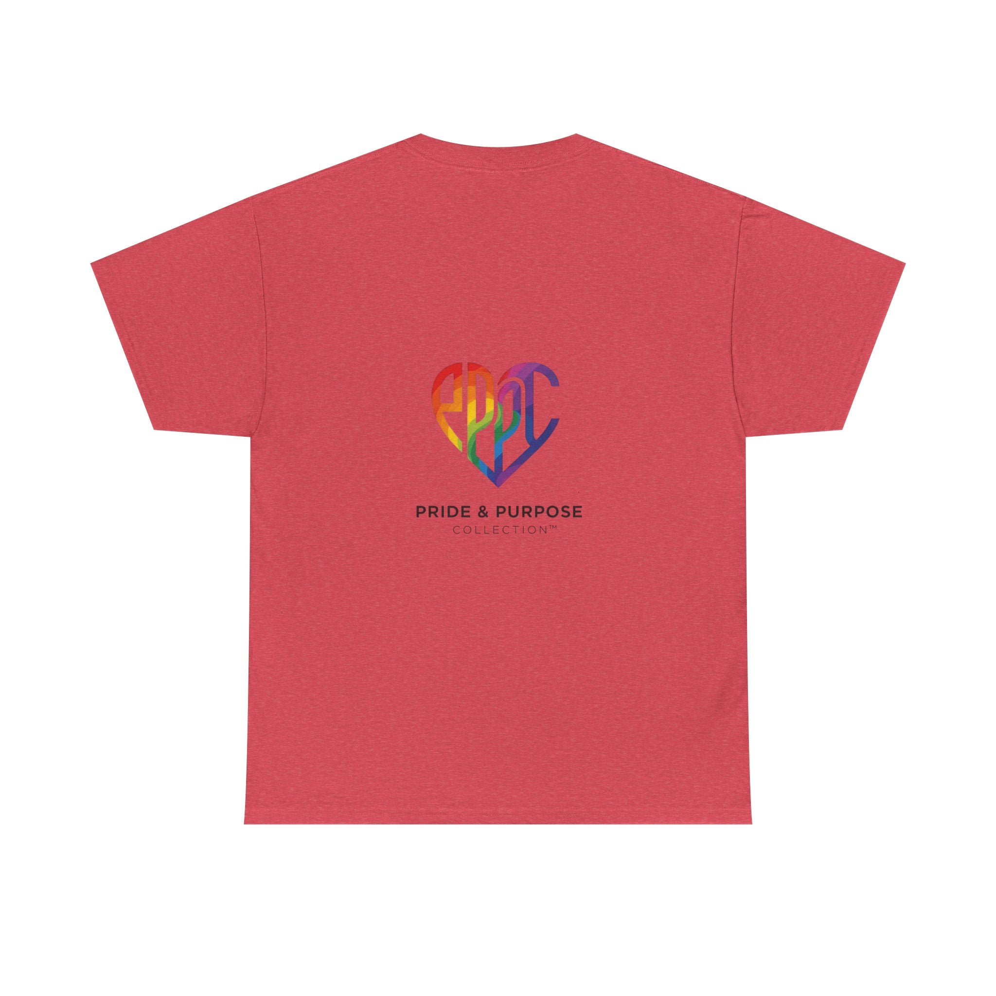 My Pride & My Purpose™ Phoenix Heart Heavy Cotton T-Shirt | LGBTQ+ Pride