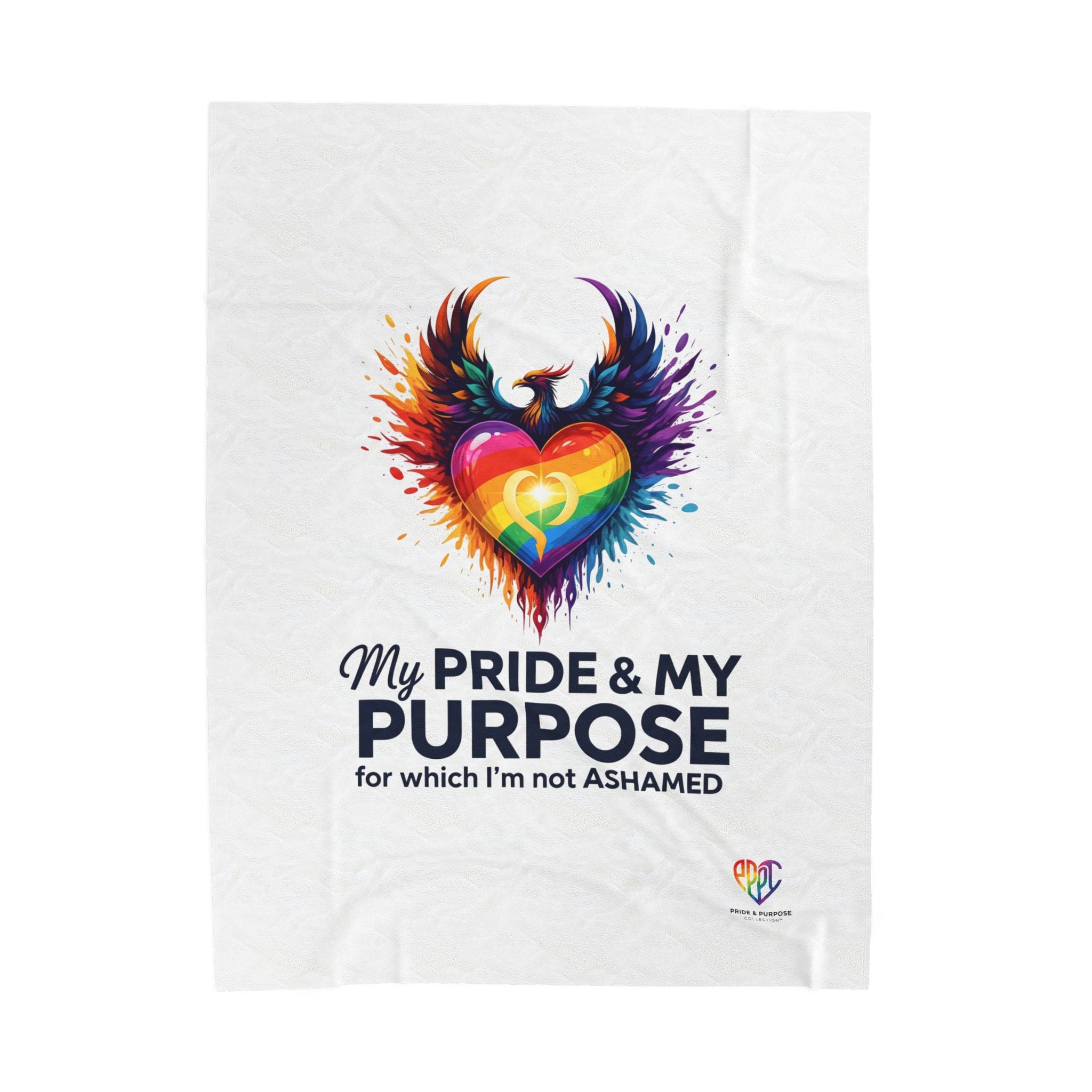 My Pride & My Purpose™ Premium Throw Blanket | LGBTQ+ Pride