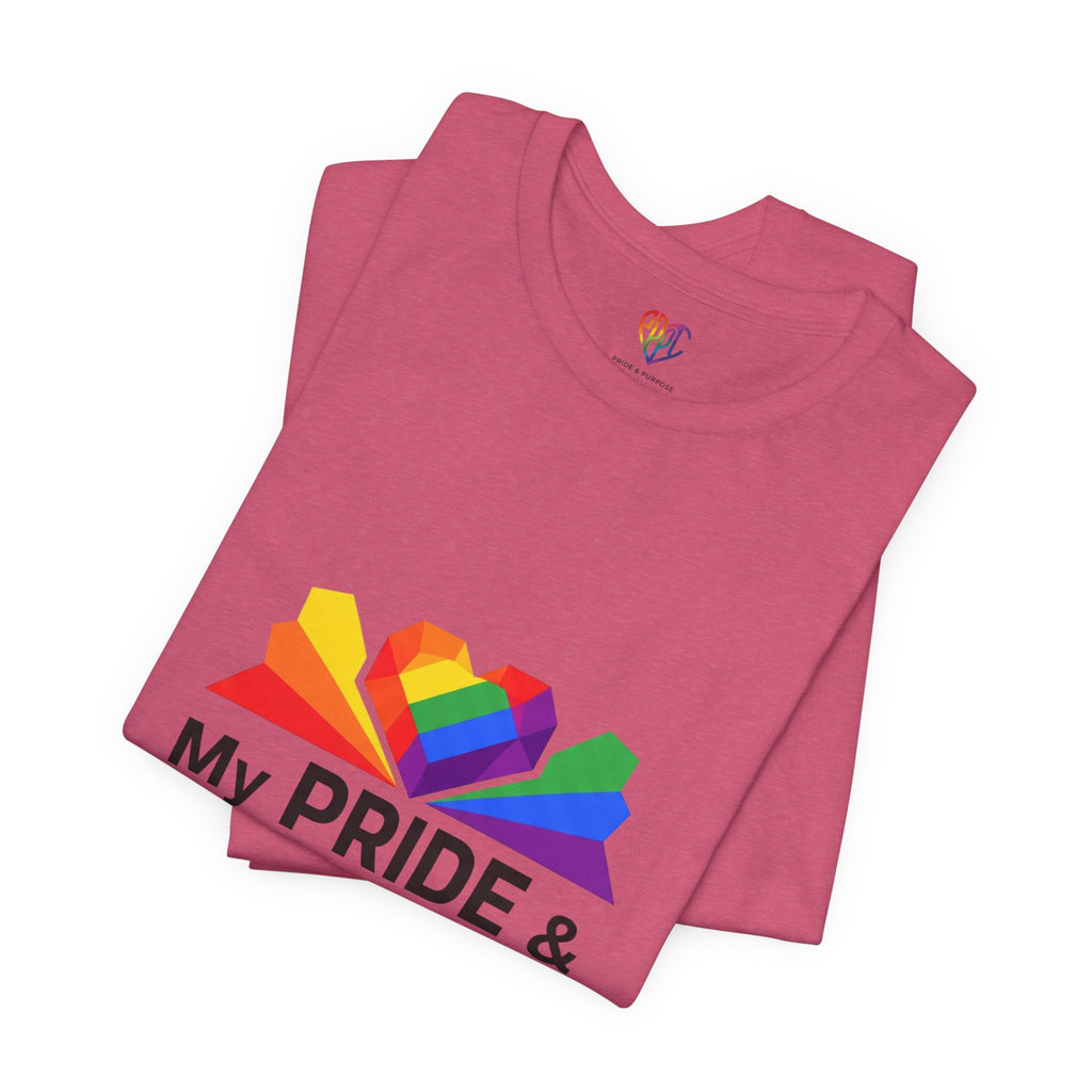 My Pride & My Purpose™ Heavyweight Unisex Tee | LGBTQ+ Pride