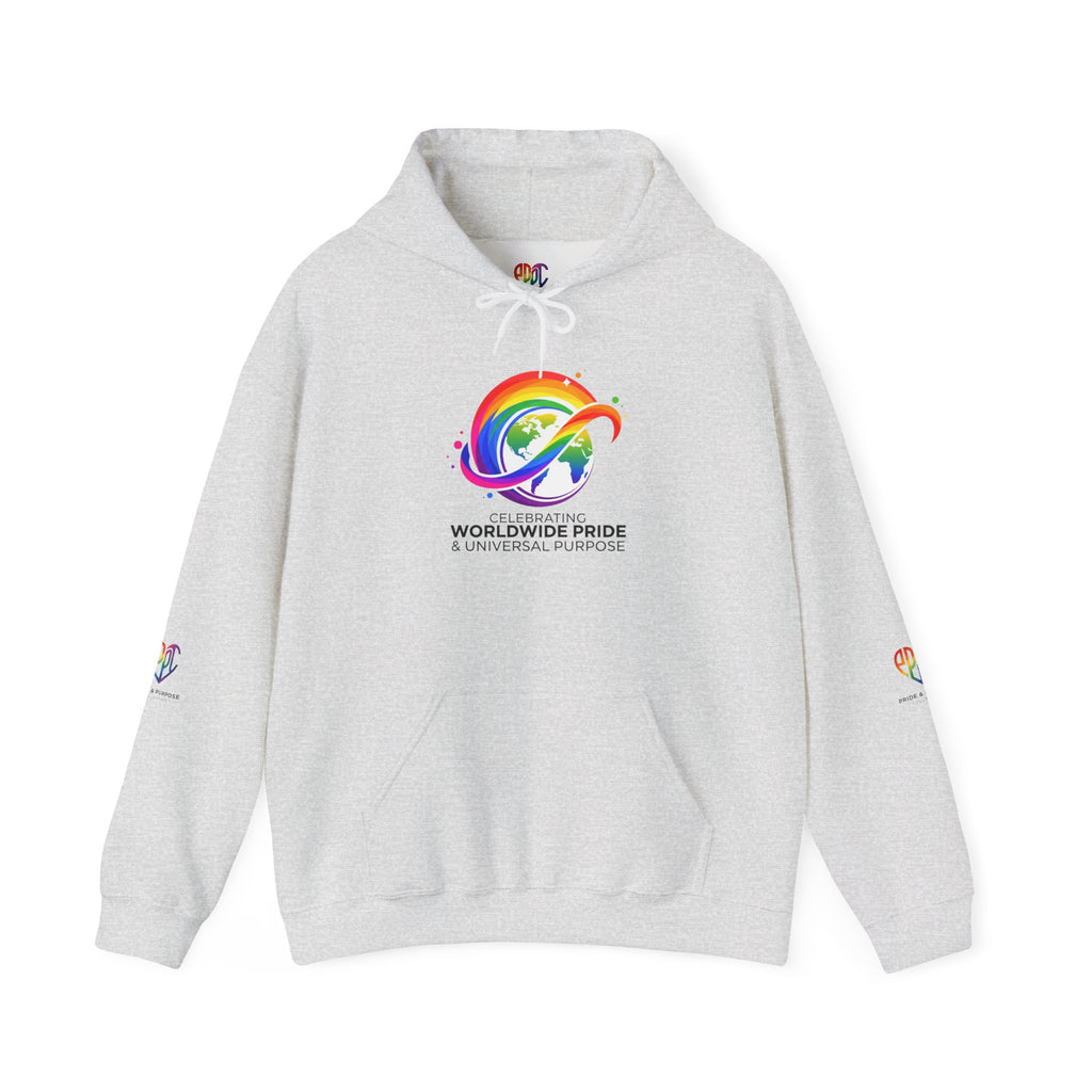 Celebrating Worldwide Pride & Universal Purpose™ Heavy Blend Hoodie | Pride Affirmation