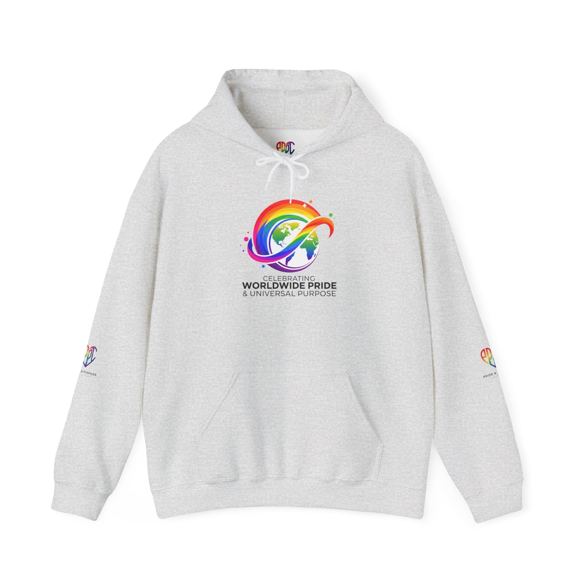 Celebrating Worldwide Pride & Universal Purpose™ Heavy Blend Hoodie | Pride Affirmation