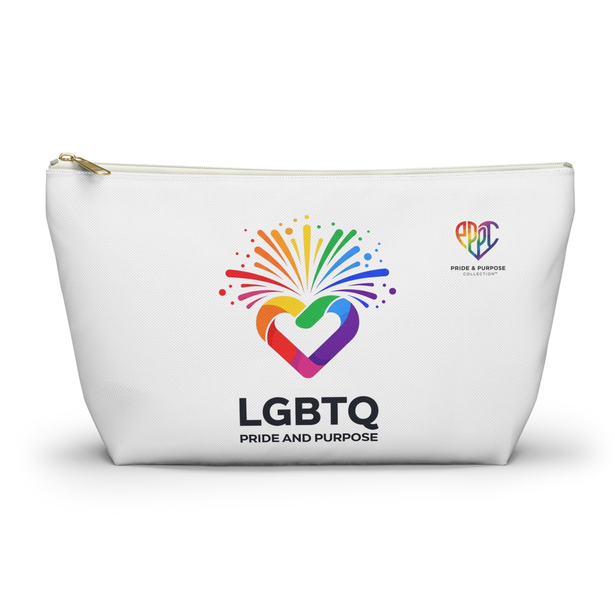 Pride & Purpose LGBTQ+ Celebration Heart Travel Pouch