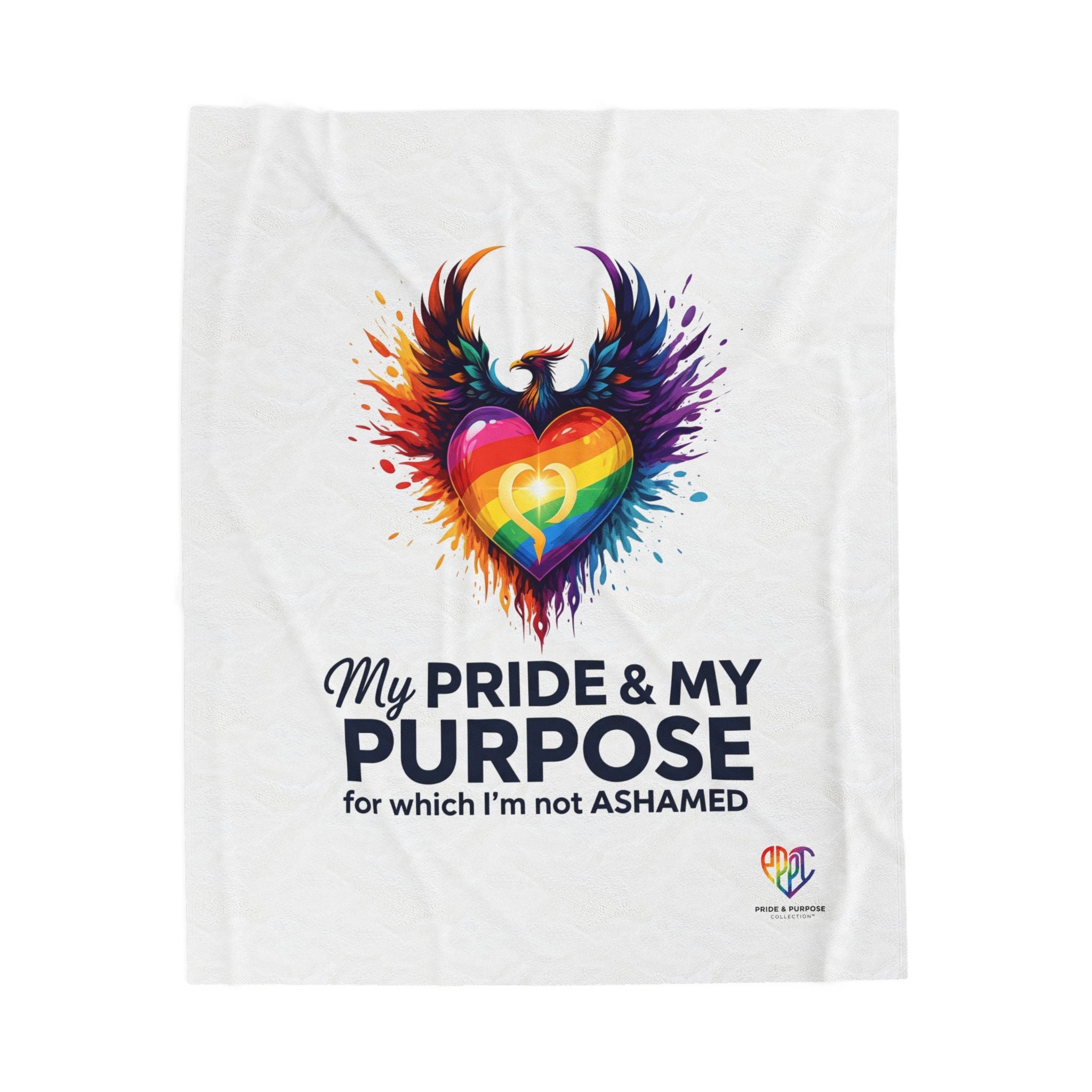 My Pride & My Purpose™ Premium Throw Blanket | LGBTQ+ Pride