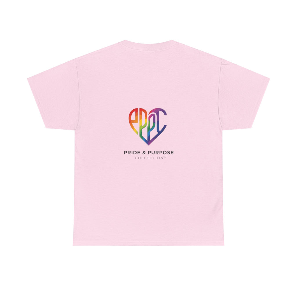 My Pride & My Purpose™ Phoenix Heart Heavy Cotton T-Shirt | LGBTQ+ Pride