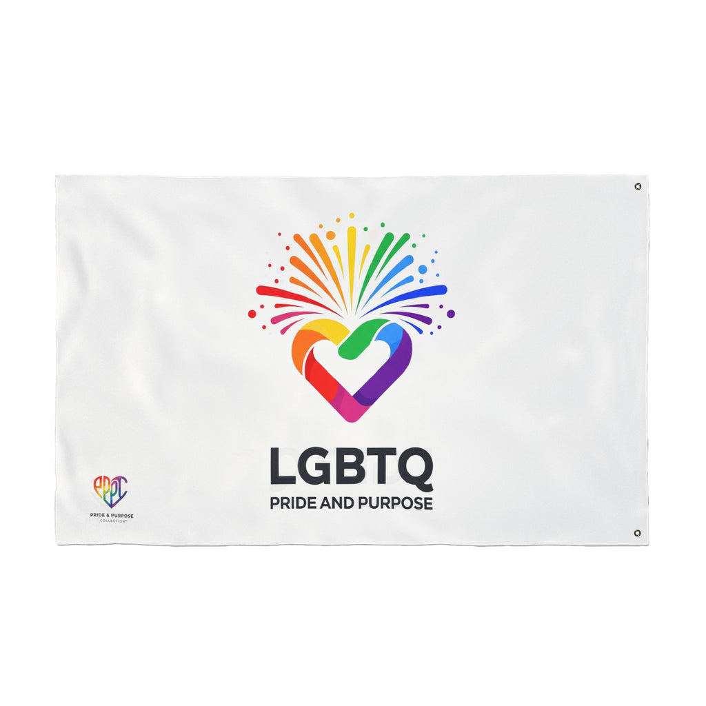 LGBTQ Pride and Purpose™ Premium Double Sided House Flag