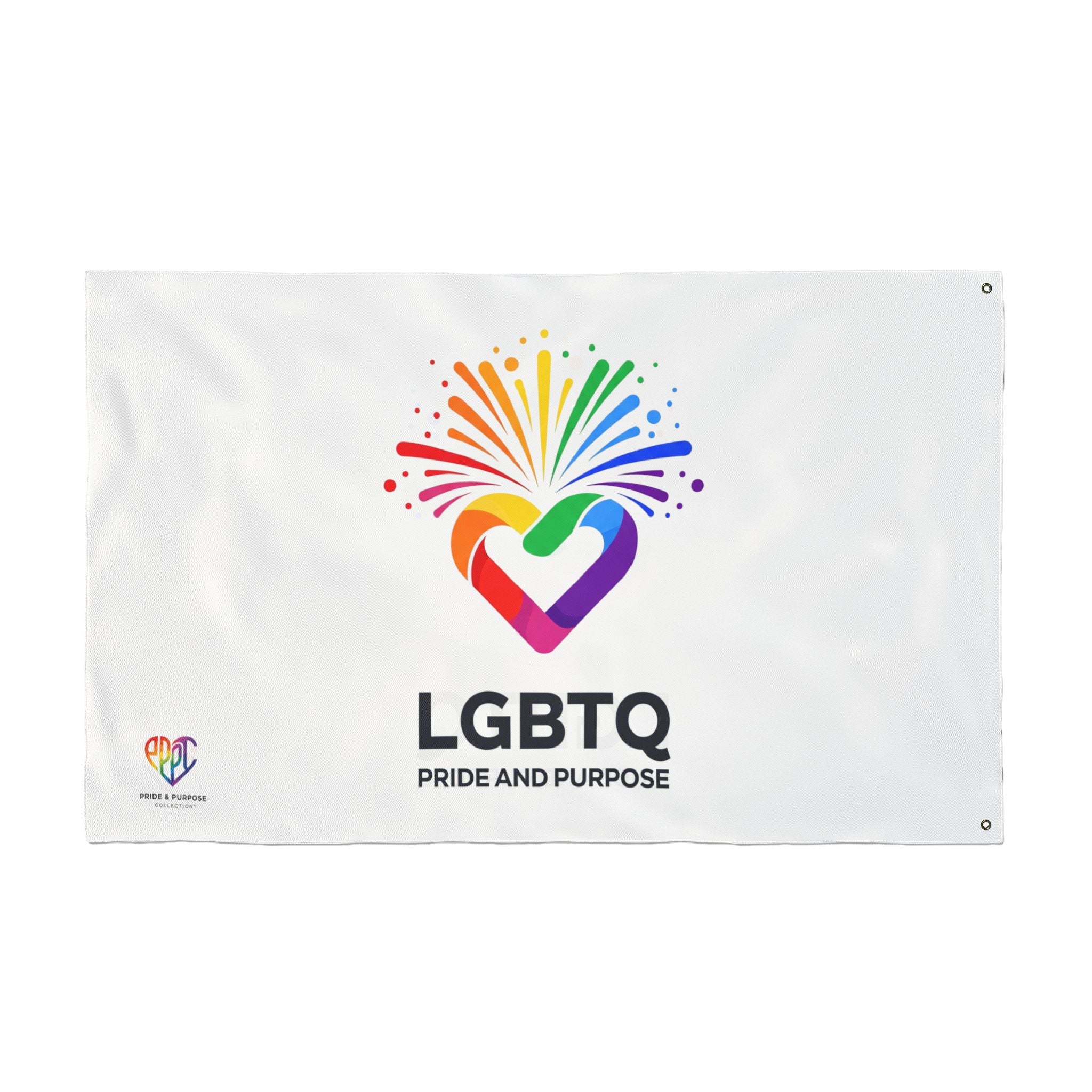 LGBTQ Pride and Purpose™ Premium Double Sided House Flag