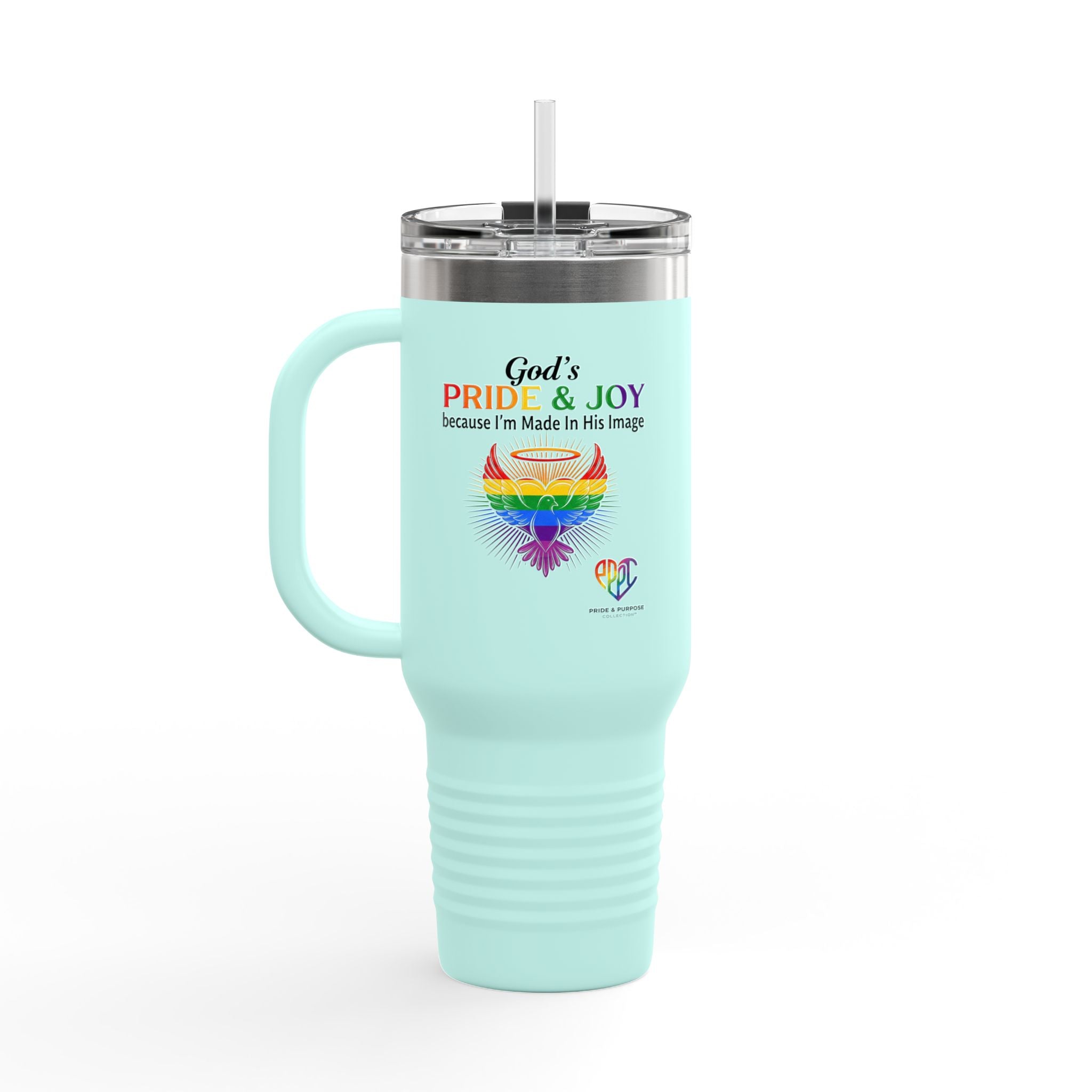 God's Pride & Joy™ 40 oz Insulated Travel Mug with Handle