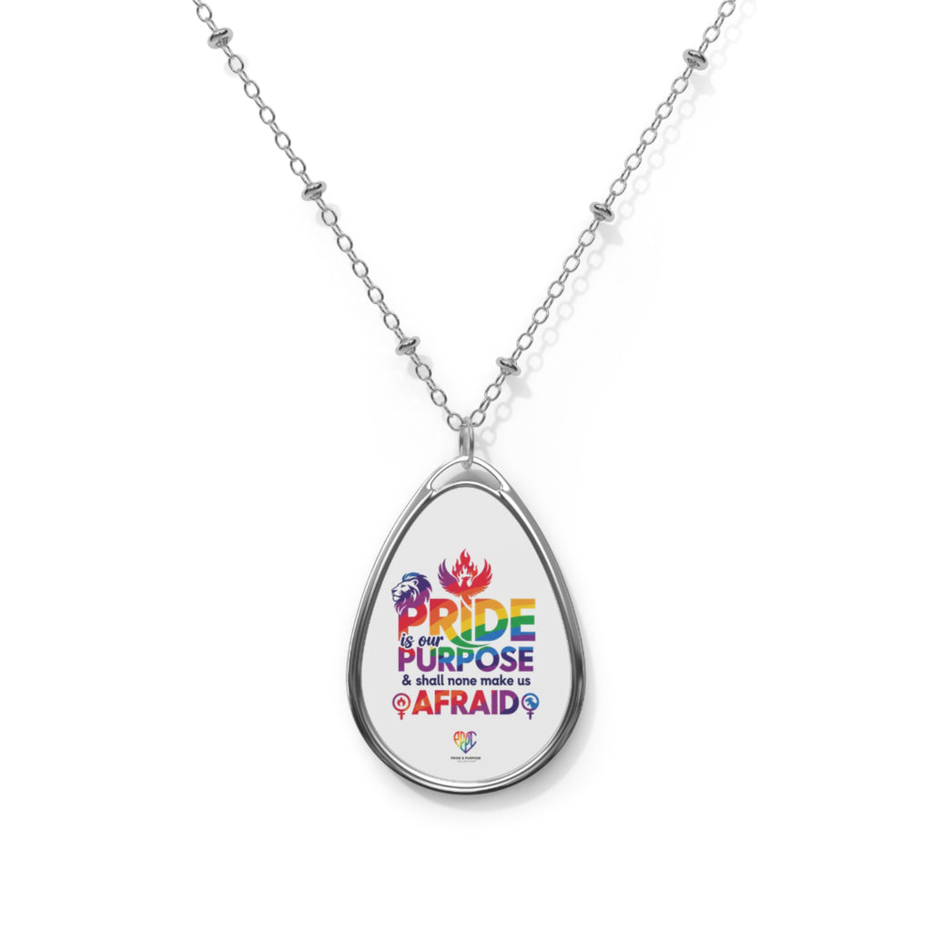 Pride Is Our Purpose™ Premium Oval Pendant Necklace