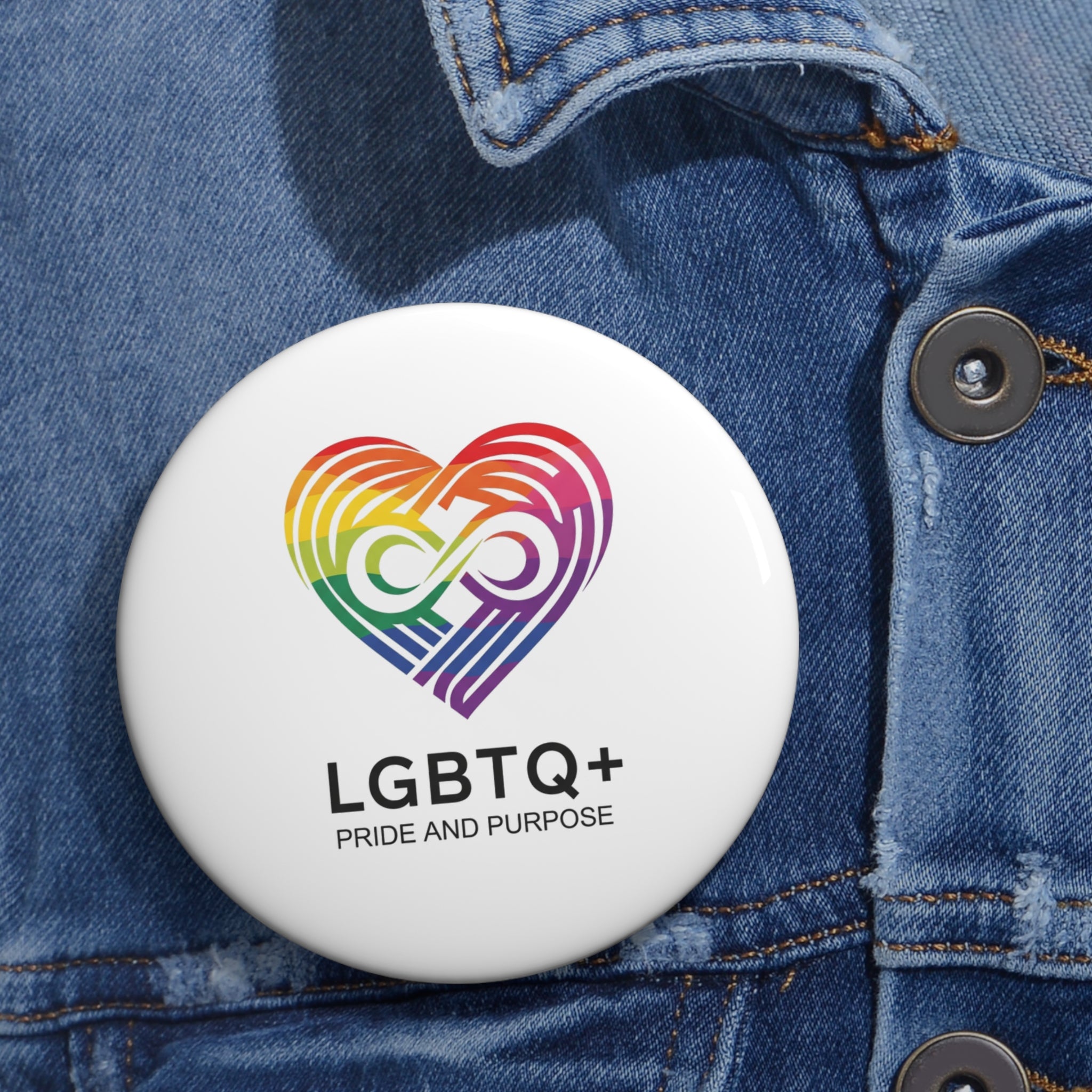 Pride & Purpose™ Heart Logo Pin Button