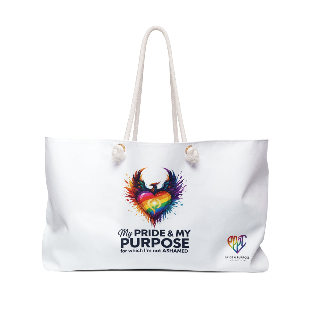 My Pride & My Purpose™ Premium Weekender Tote Bag | LGBTQ+ Pride