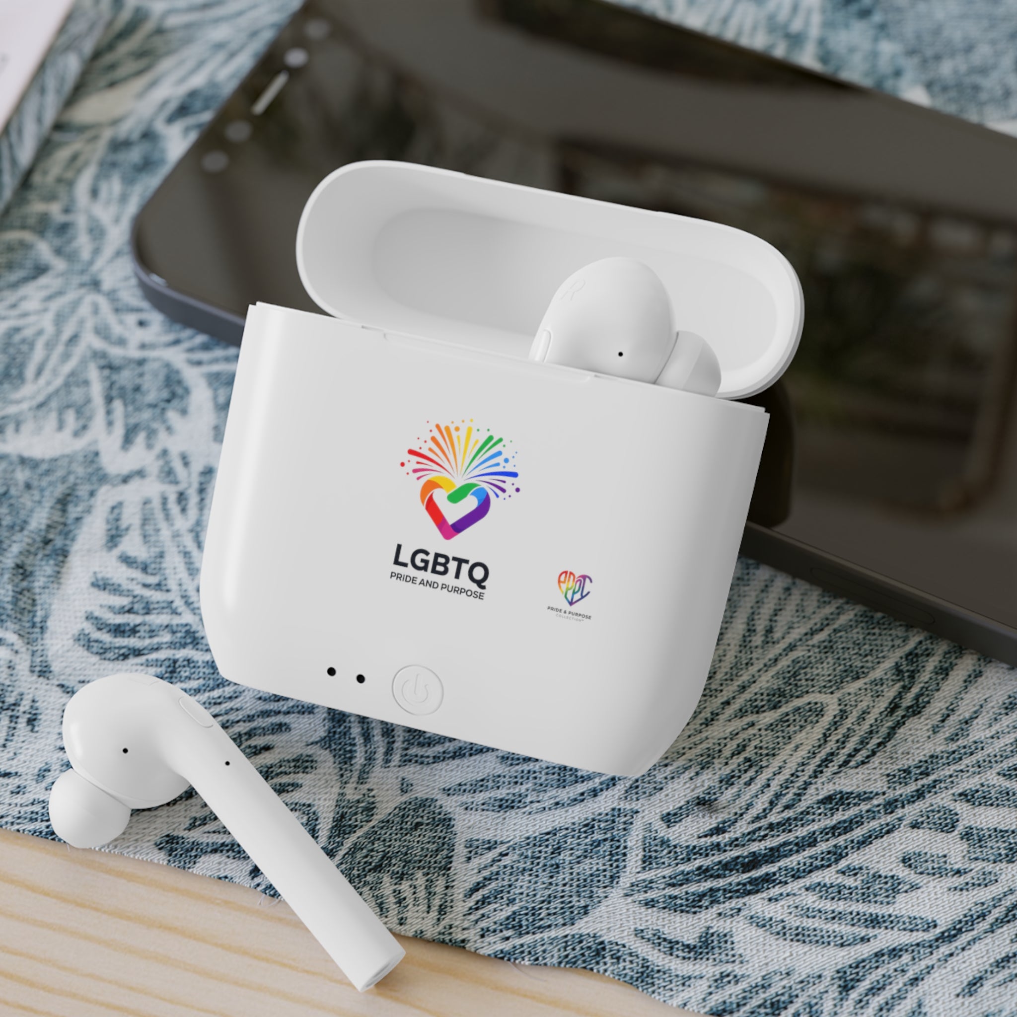 LGBTQ+ Pride and Purpose™ Premium Wireless Earbud Charging Case