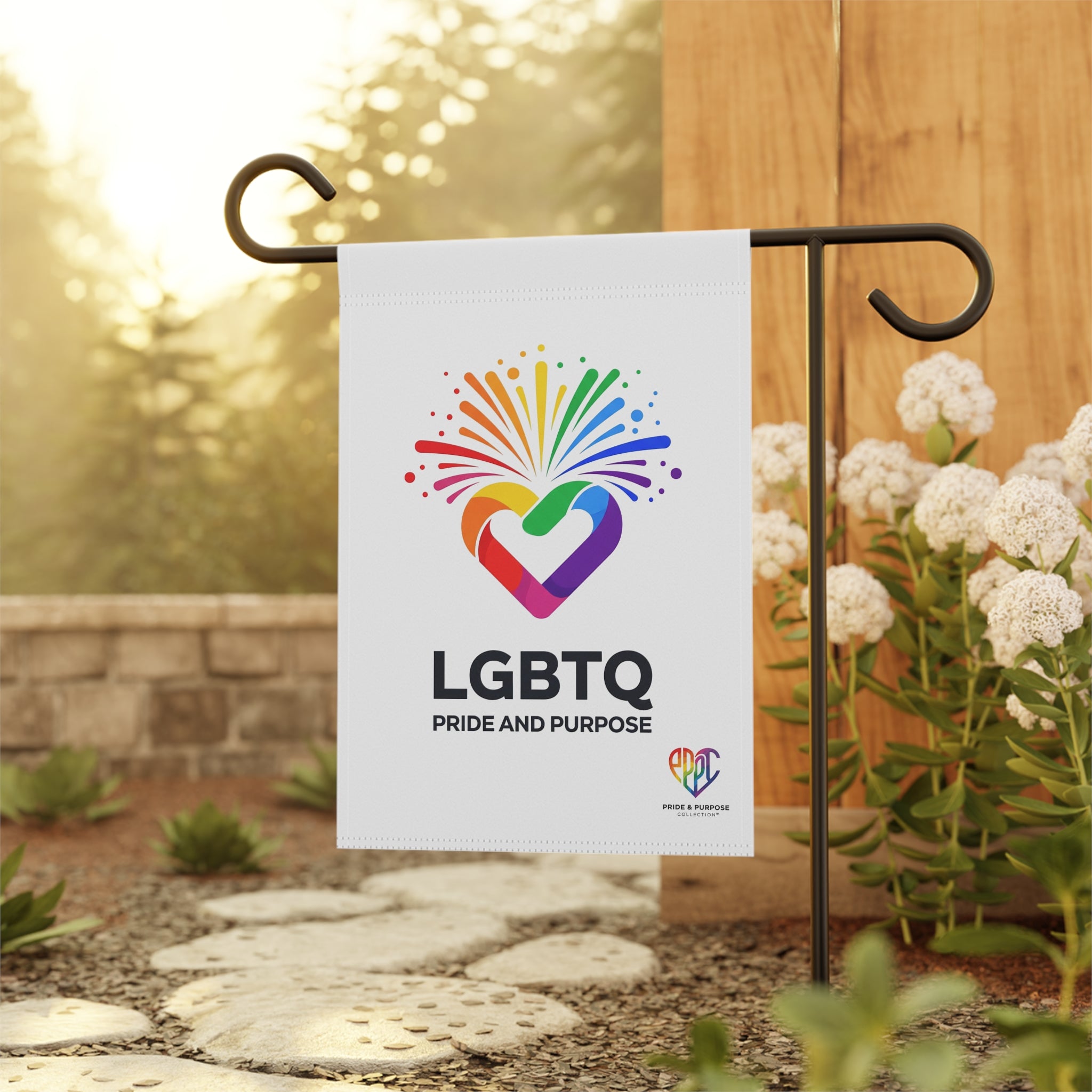LGBTQ+ Pride and Purpose™ Premium Garden Flag