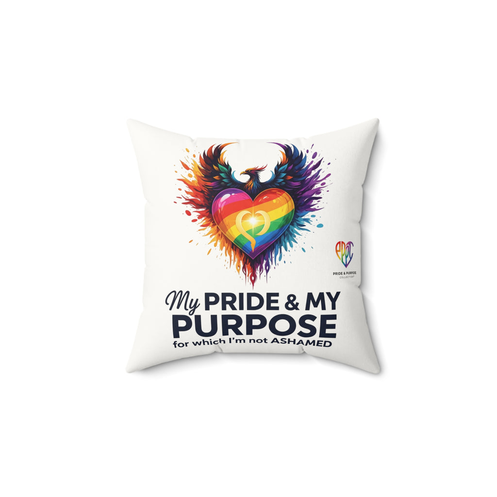 My Pride & My Purpose™ Pillow | LGBTQ+ Pride Affirmation