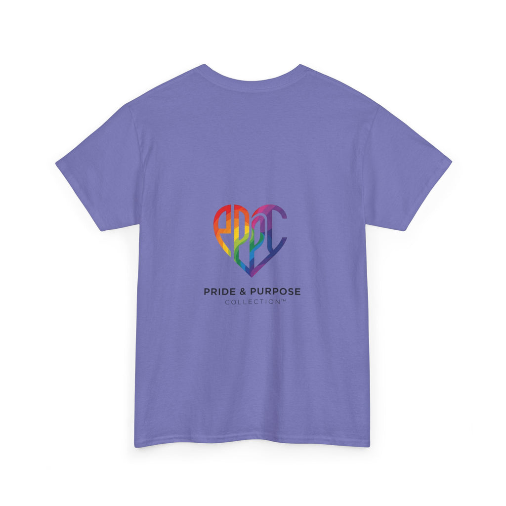 My Pride & My Purpose™ Phoenix Heart Heavy Cotton T-Shirt | LGBTQ+ Pride