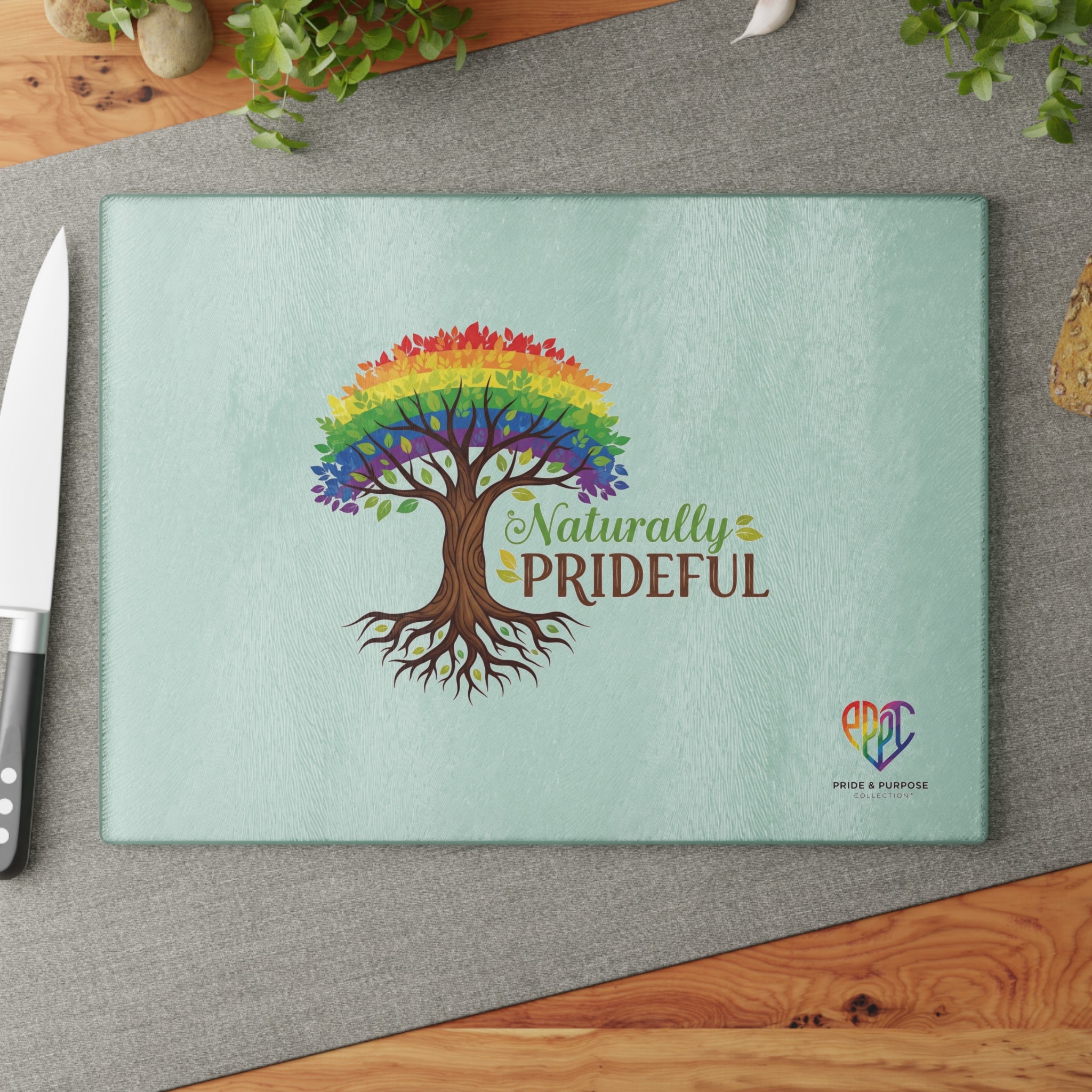Naturally Prideful™ Premium Glass Cutting Board | The Pride & Purpose Collection™