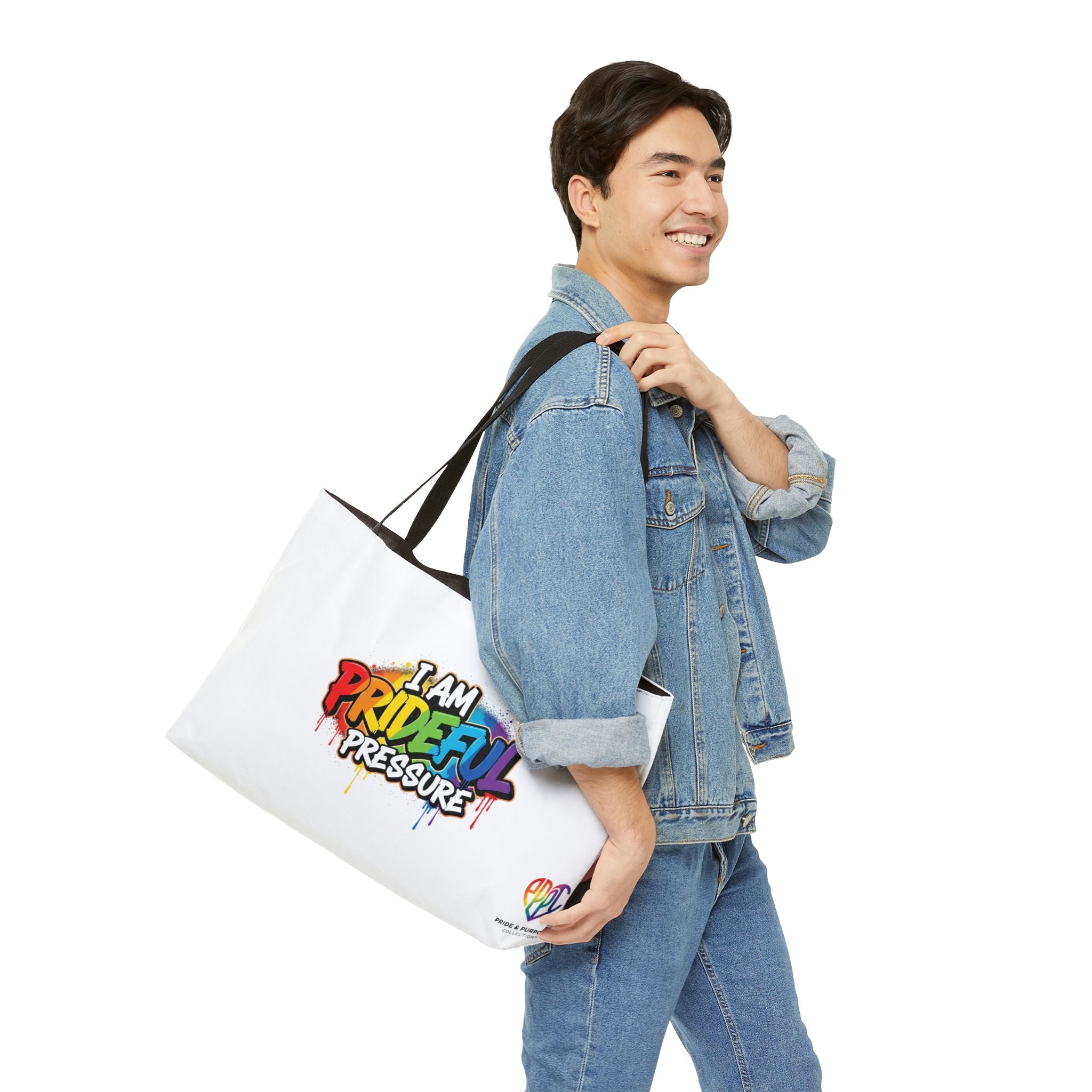 I Am Prideful Pressure™ Premium Oversized Tote Bag | LGBTQ+ Pride