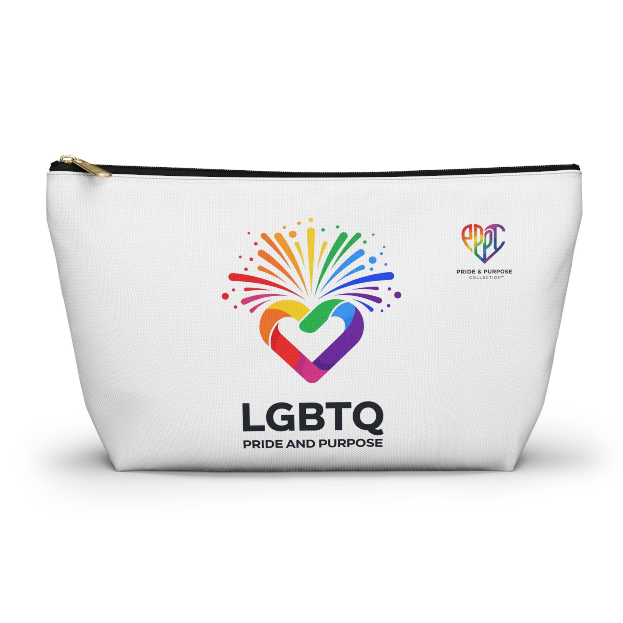 Pride & Purpose LGBTQ+ Celebration Heart Travel Pouch
