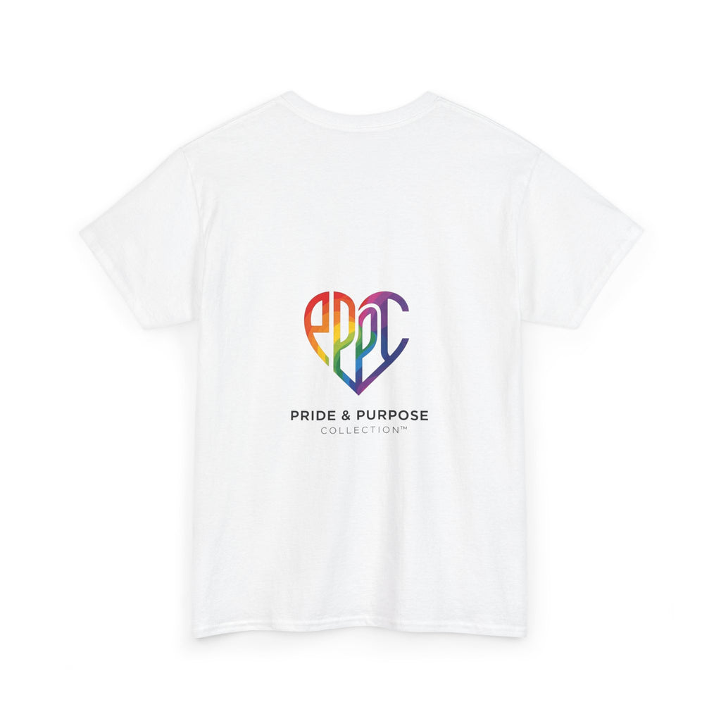 My Pride & My Purpose™ Phoenix Heart Heavy Cotton T-Shirt | LGBTQ+ Pride