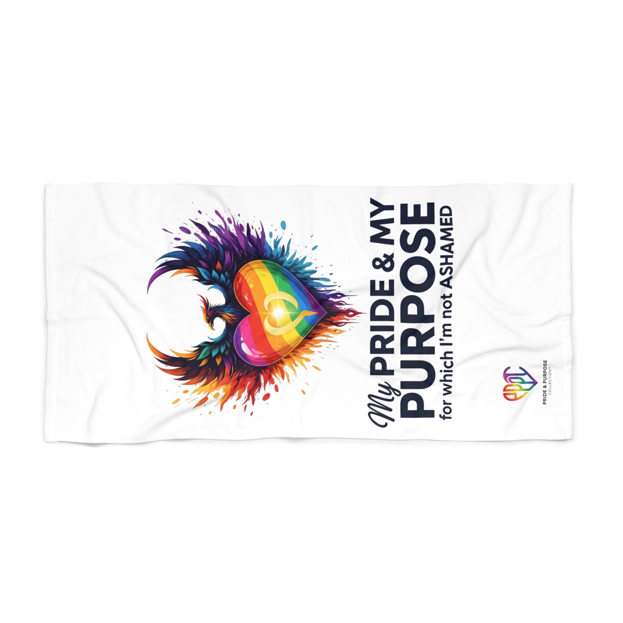 My Pride & My Purpose™ Premium Beach Towel | LGBTQ+ Pride