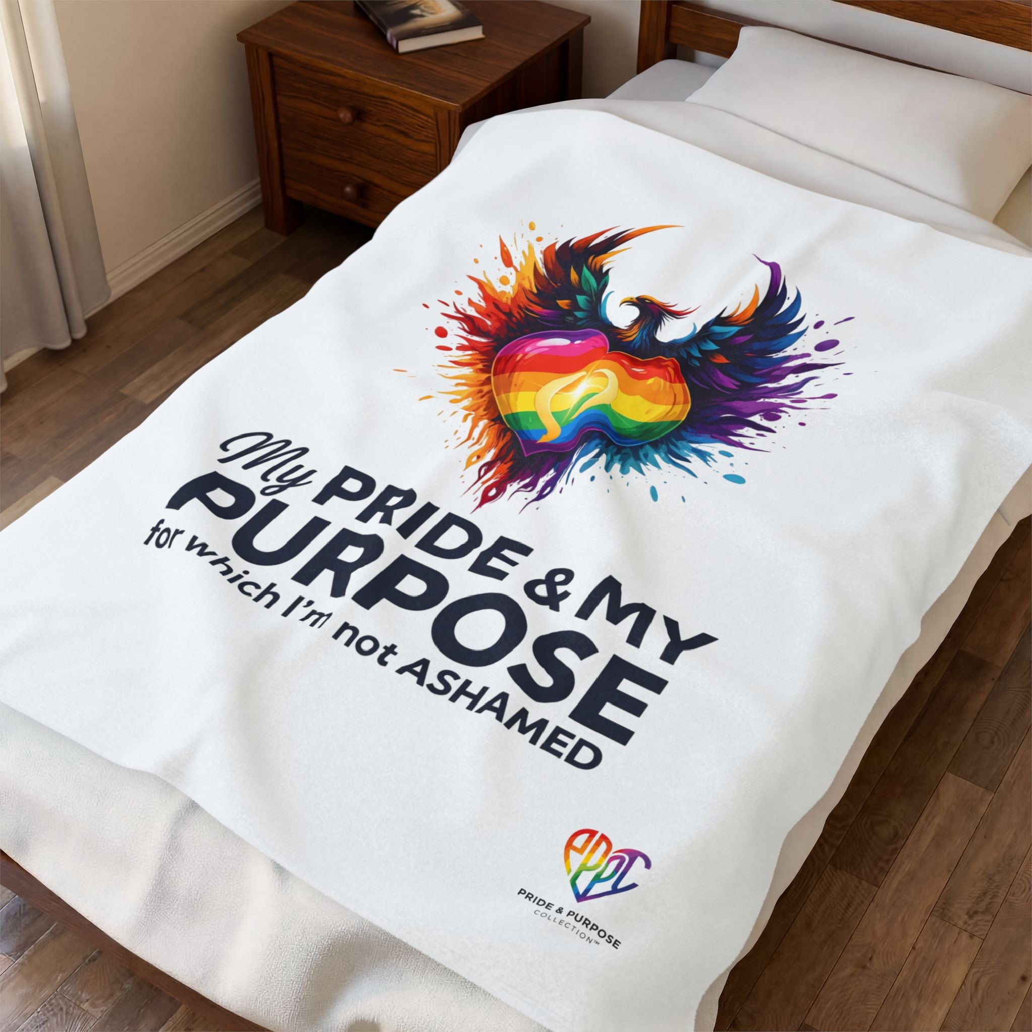 My Pride & My Purpose™ Premium Throw Blanket | LGBTQ+ Pride