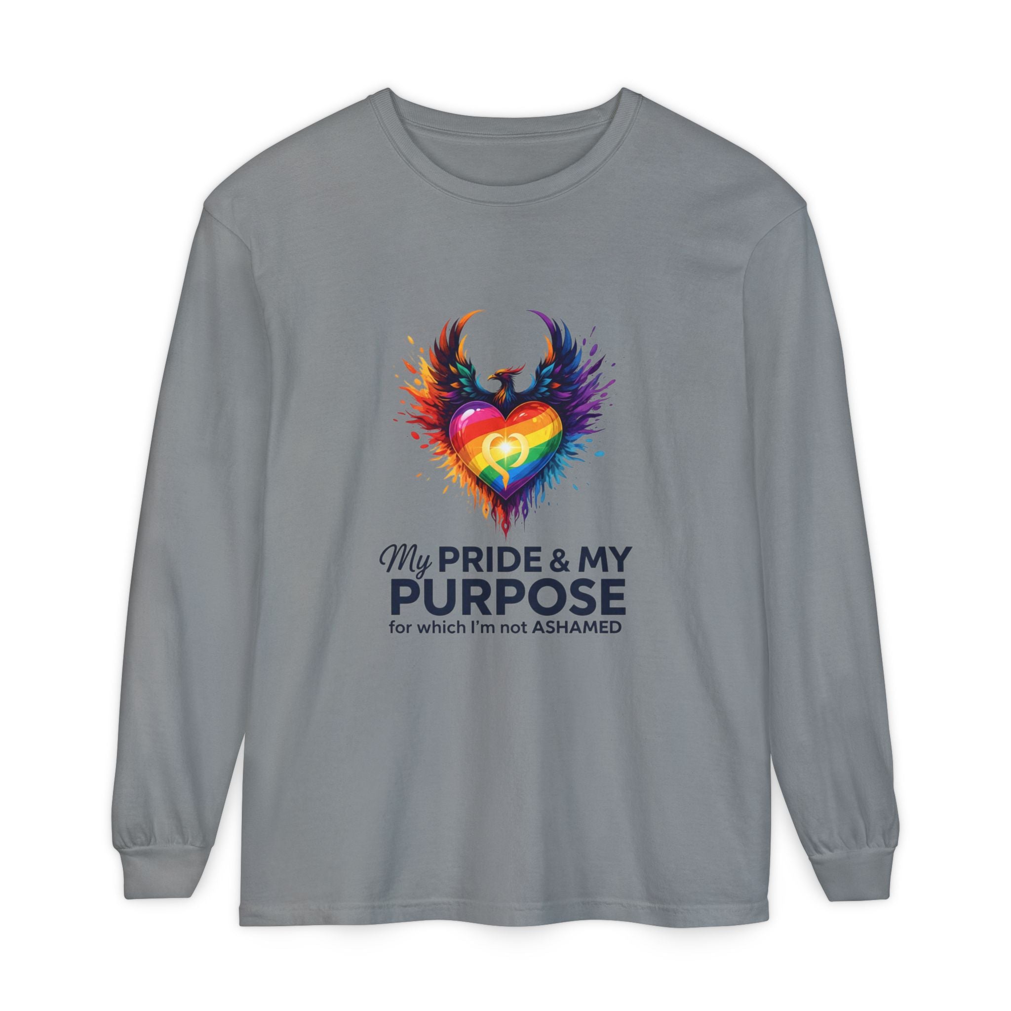My Pride & My Purpose™ Premium Unisex Long Sleeve T-Shirt | LGBTQ+ Pride