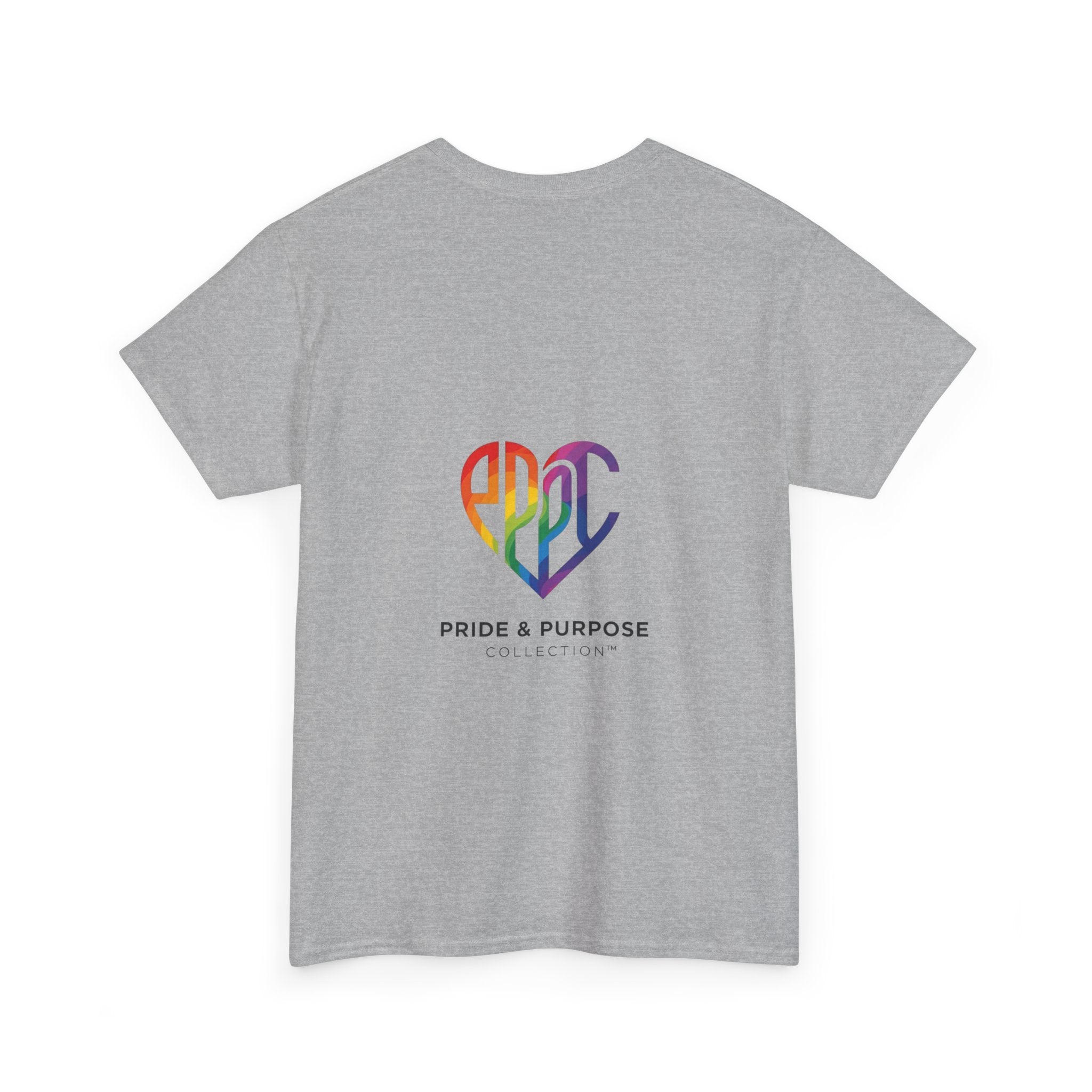 My Pride & My Purpose™ Phoenix Heart Heavy Cotton T-Shirt | LGBTQ+ Pride